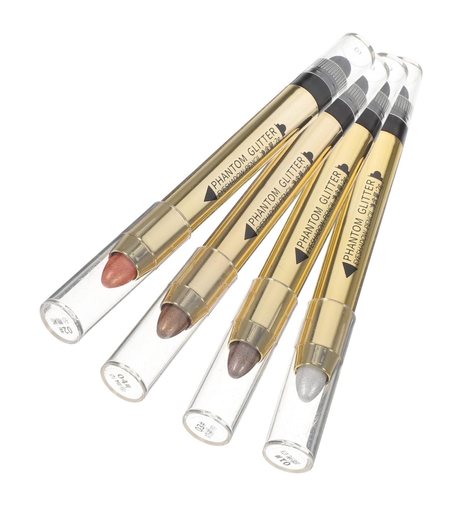 Angoily 4pcs Sticks Colorful Double-end Natural Makeup Pencil Cosmetics Long Stick Eye Shadow Lasting - Buy Online on SooperMarket.com