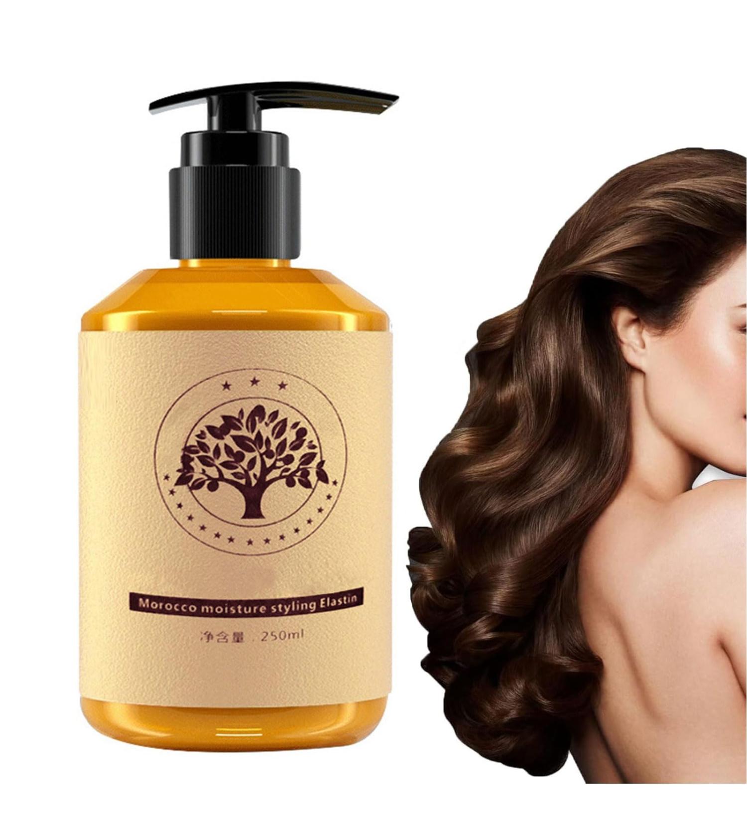 Moroccan Volume Moisturizing Elasticity Long-Lastin Styling Cream Long-lasting Styling Moroccan Hydrating Plumping Supple Hydrating Essential Oil Essence for Dry Damaged Curly Hair Care (1PCS) - Buy Online on SooperMarket.com