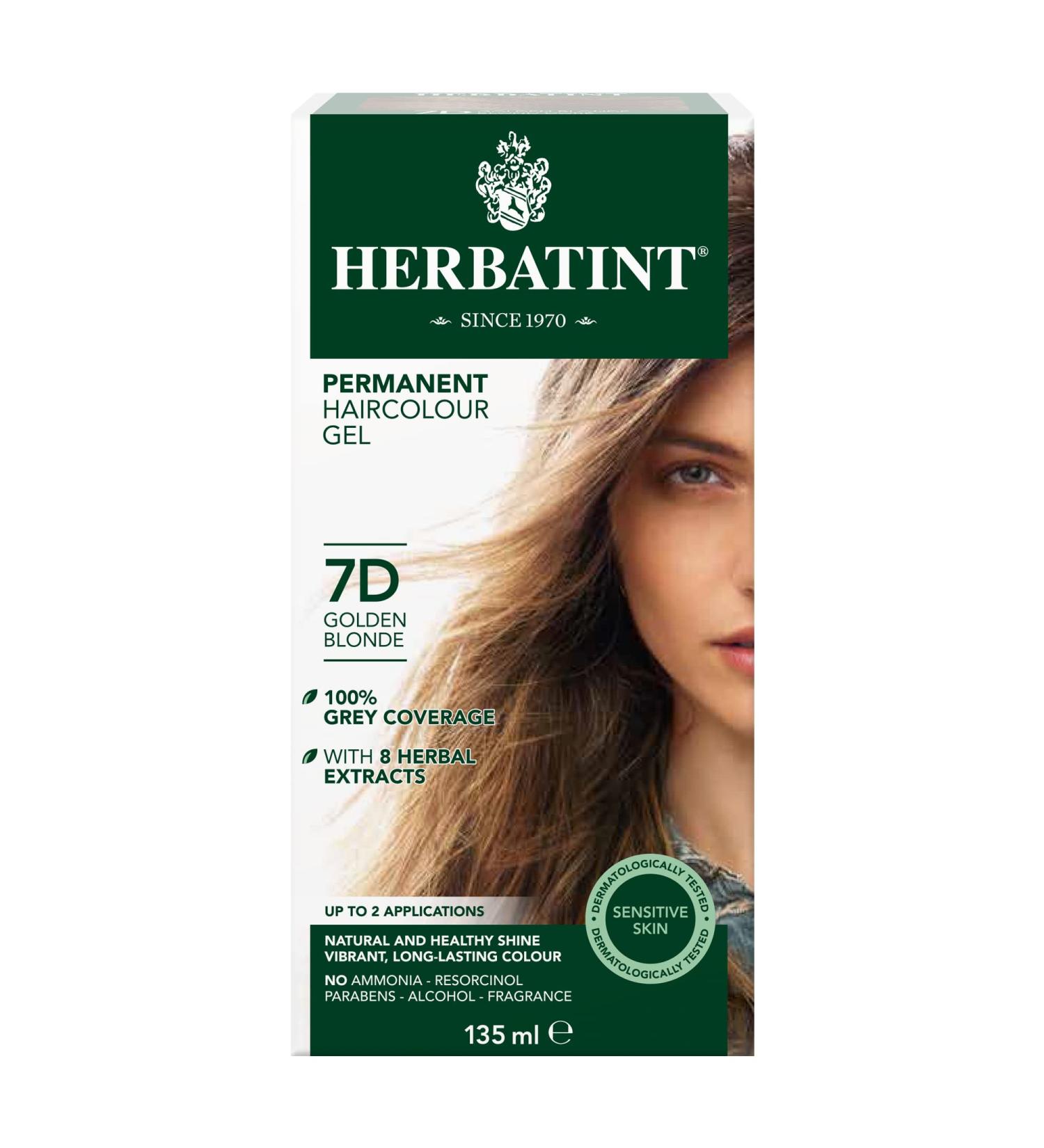 HERBATINT 7D Golden Blonde Permanent Hair Colour | 4 OZ | Eco-Friendly & Natural Hair Dye for All Hair Types - Fast International Shipping - Buy Online on SooperMarket.com