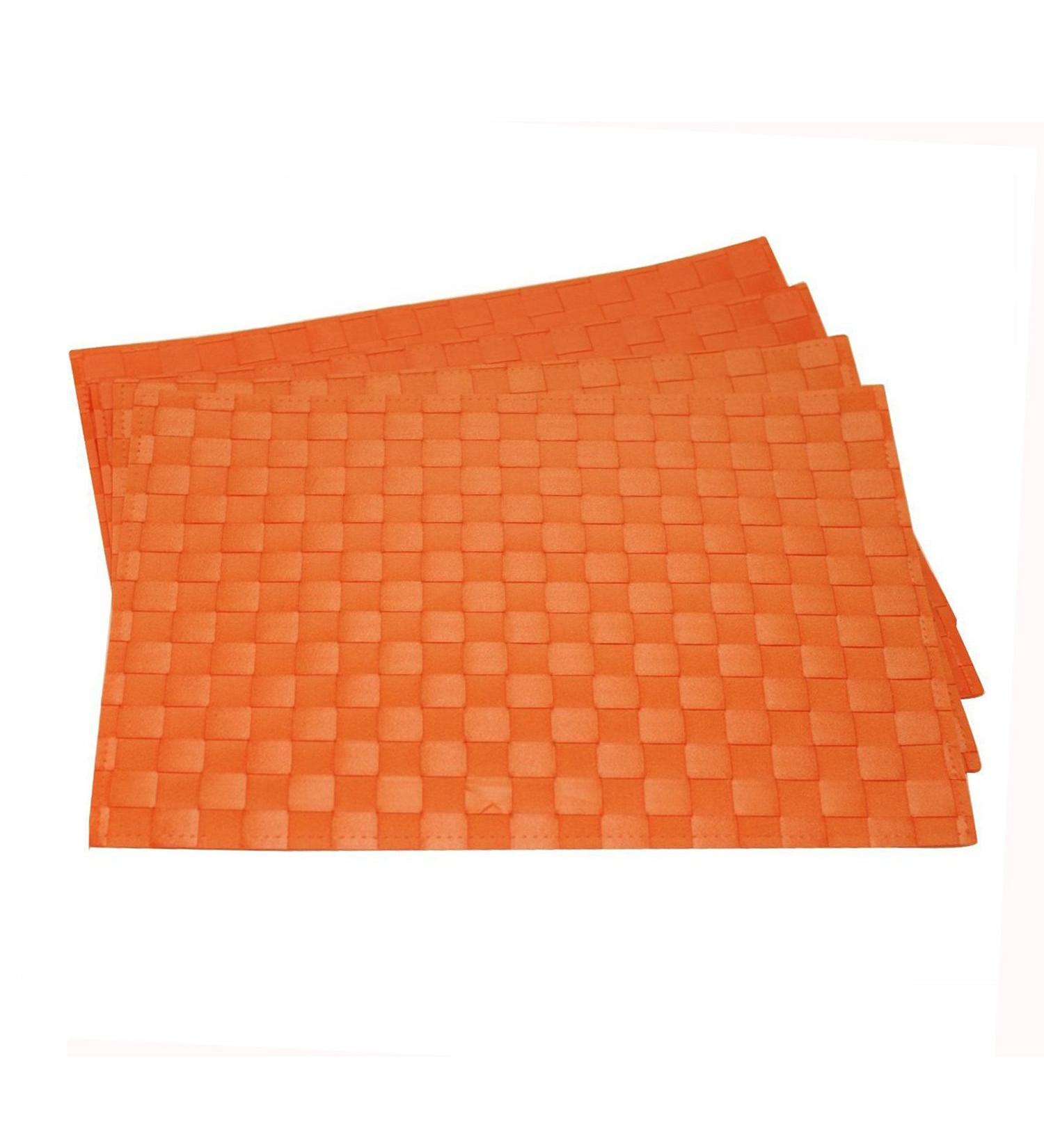 Orange Wipe Clean Placemat Set of 4
