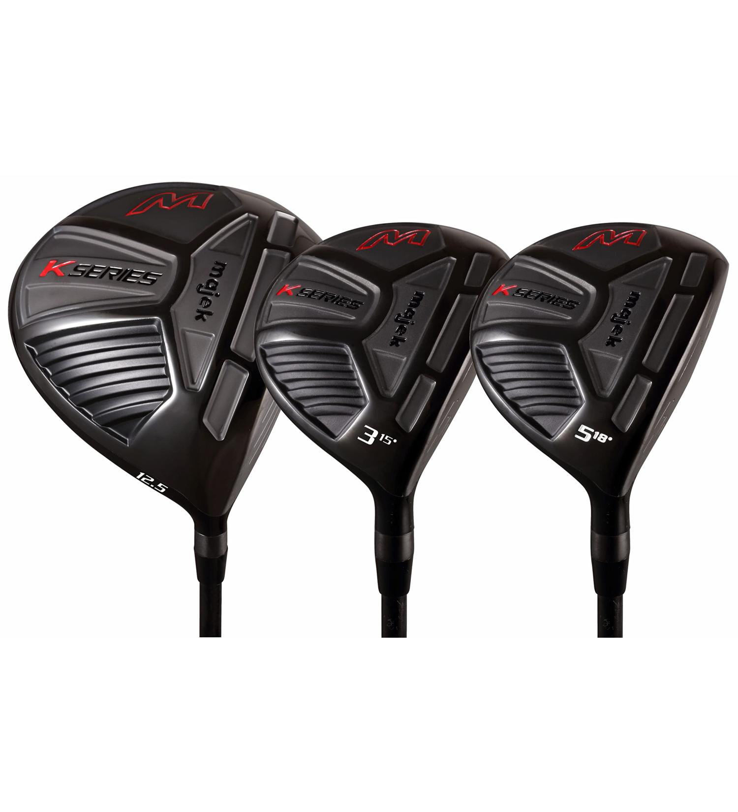 Petite Senior Women's Majek K-Series High Launch 460cc 12.5 Driver & 3 5 Fairway Wood Set | Senior Ladies Flex Graphite Shaft | Premium Tour Velvet Grip | Right Handed - Buy Online on SooperMarket.com