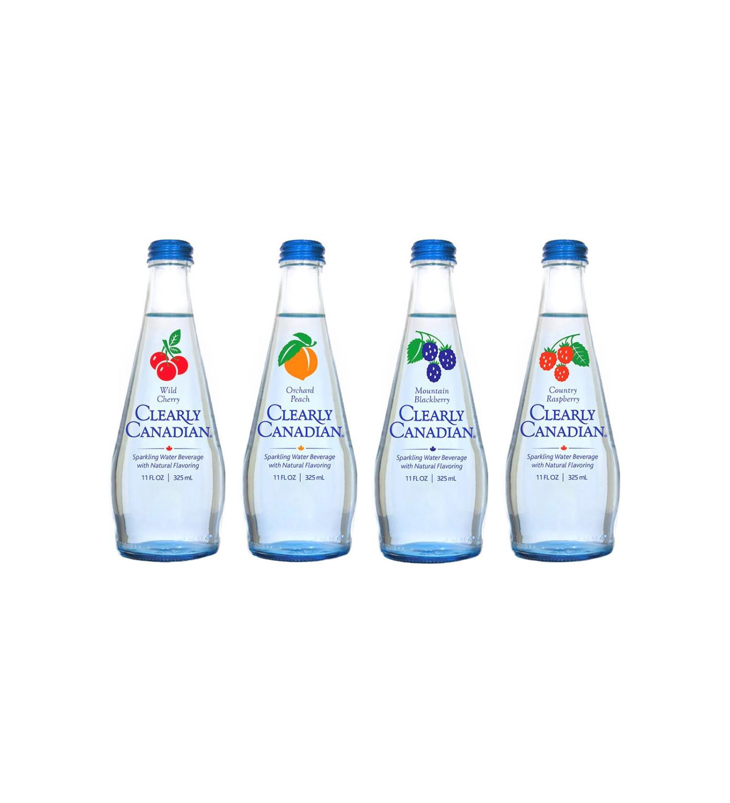 Clearly Canadian Sparkling Flavored Water 4 Flavor Sampler - 4 Pack - Buy Online on SooperMarket.com