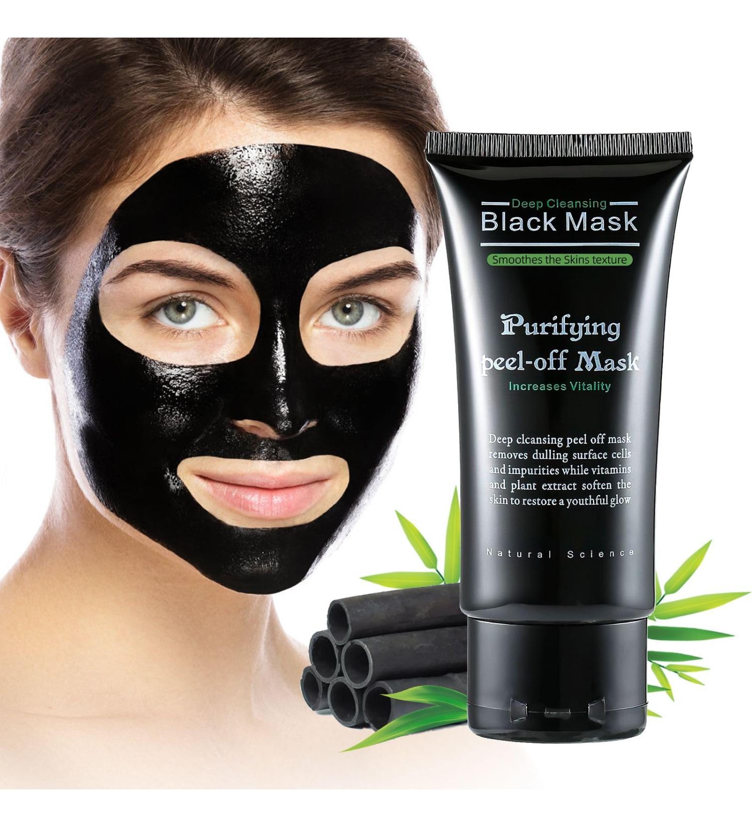 Black Head Remover Charcoal Peel Off Mask - Deep Cleansing Pore & Acne Treatment for All Skin Types - Buy Online on SooperMarket.com