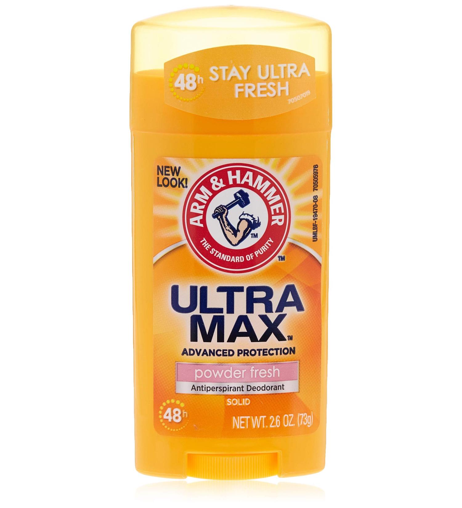 Arm And Hammer Ultramax Deodorant Antiperspirant Invisible Solid Powder Fresh - 2.6 Oz - Buy Online on SooperMarket.com