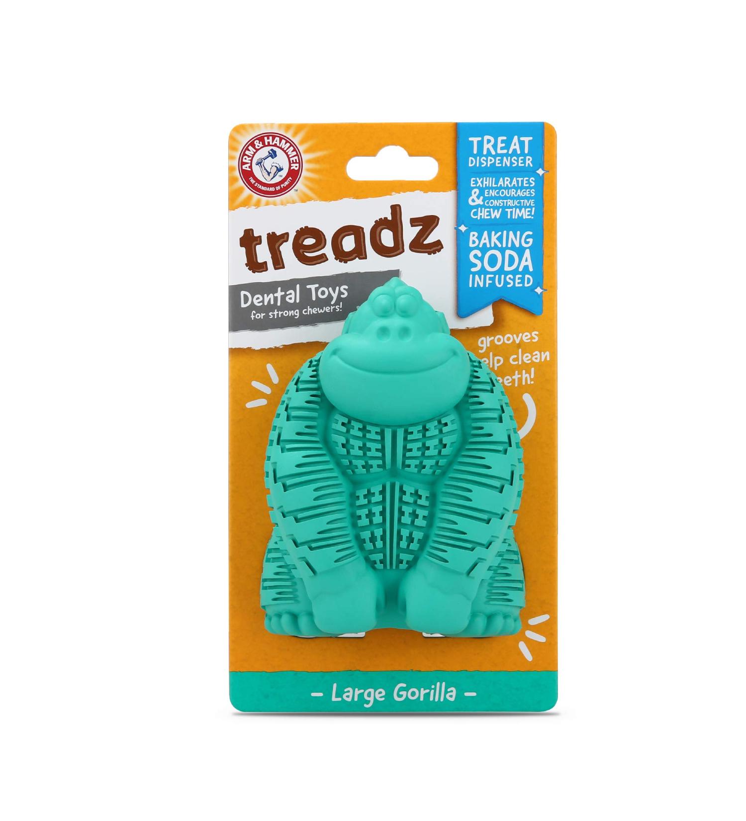 Arm & Hammer Treadz Dental Toy for Strong Chewers - Large Gorilla - Buy Online on SooperMarket.com