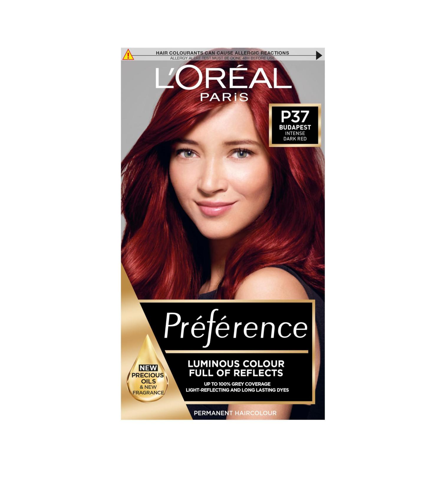 L'Oreal Paris Preference Hair Dye P37 Budapest 3.66 - Long Lasting Permanent Hair Colour - Buy Online on SooperMarket.com
