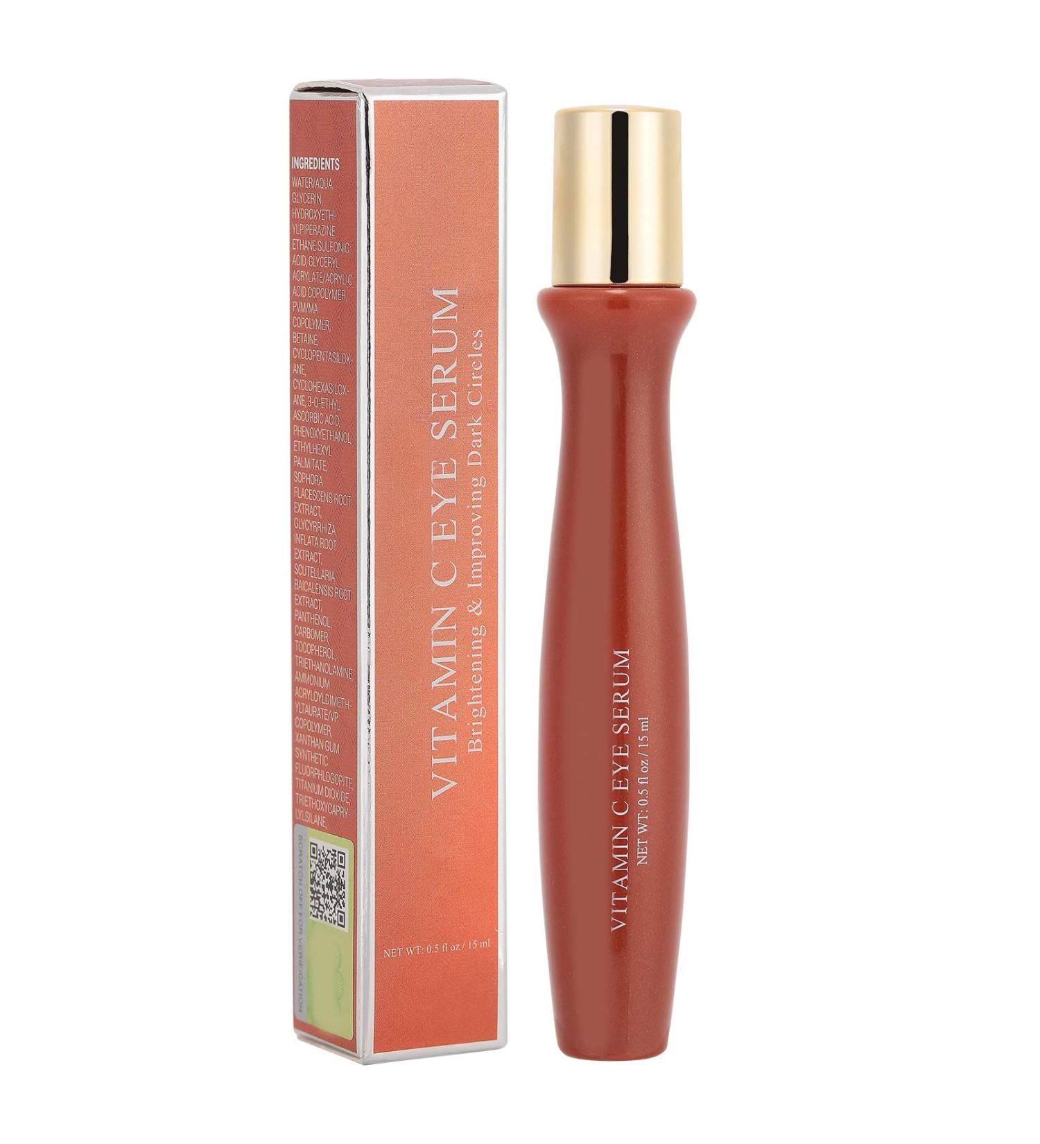 Vitamin C Eye Serum Roll-On | Anti-Aging Care for Dark Circles, Bags, Wrinkles | Moisturizing | 15ml - Buy Online on SooperMarket.com