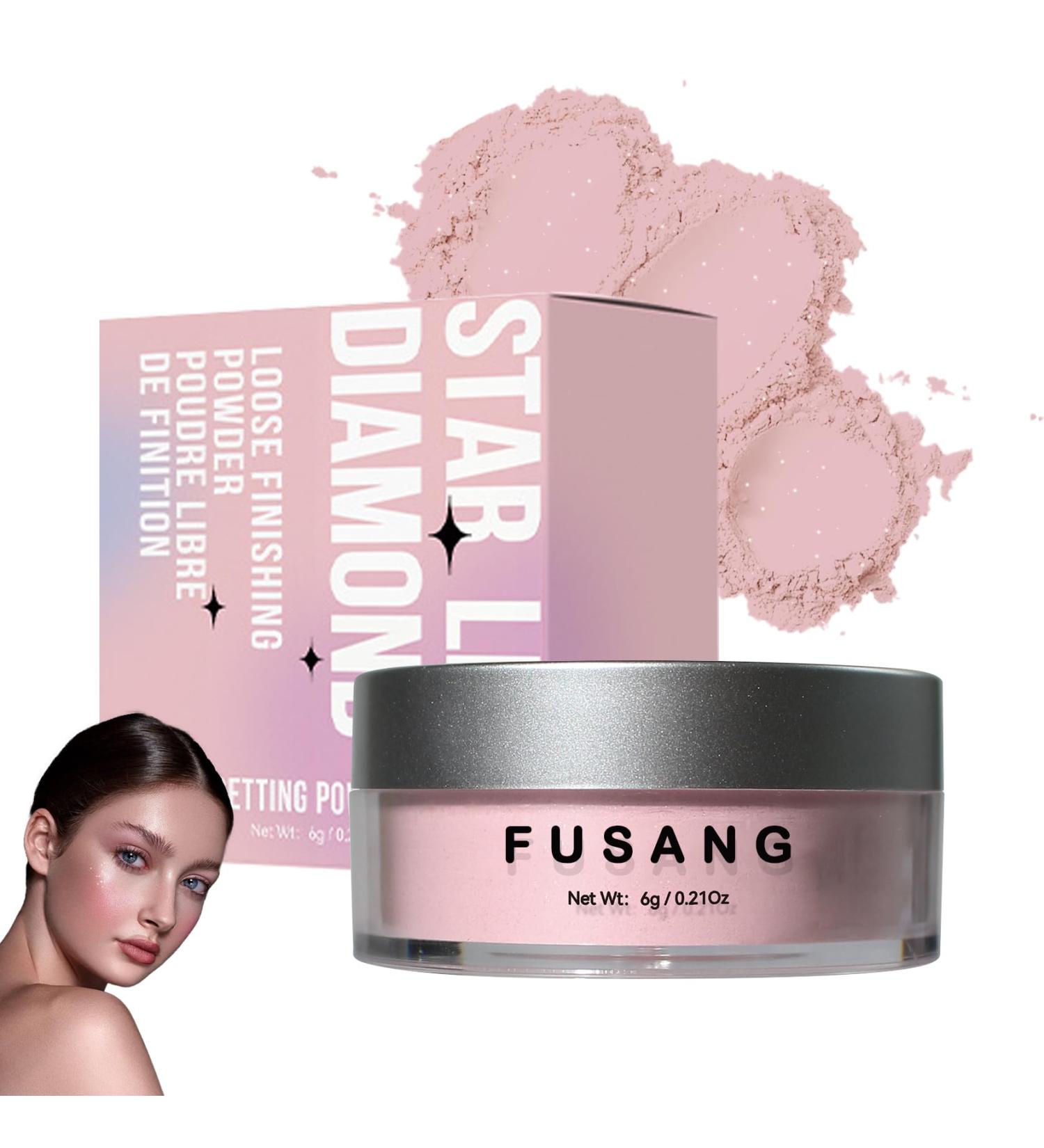 Buy Pink Setting Powder | Oil Control Shimmer Loose Makeup Powder for Long-lasting Finish - Buy Online on SooperMarket.com