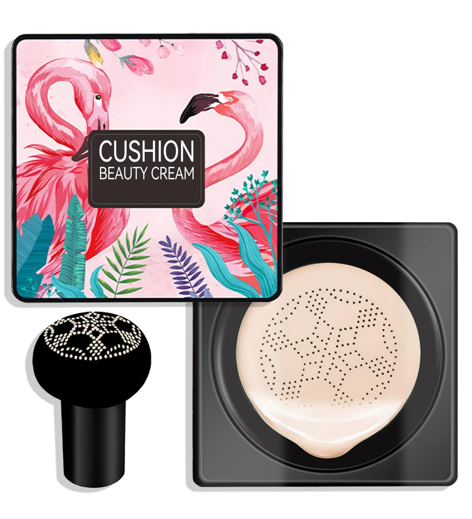Mushroom Head Air Cushion CC Cream Foundation Moisturizing BB Cream Foundation Makeup Long Lasting CC Cream Liquid Foundation Matte Concealer Foundation Suitable for All Skin Types(Ivory) - Buy Online on SooperMarket.com