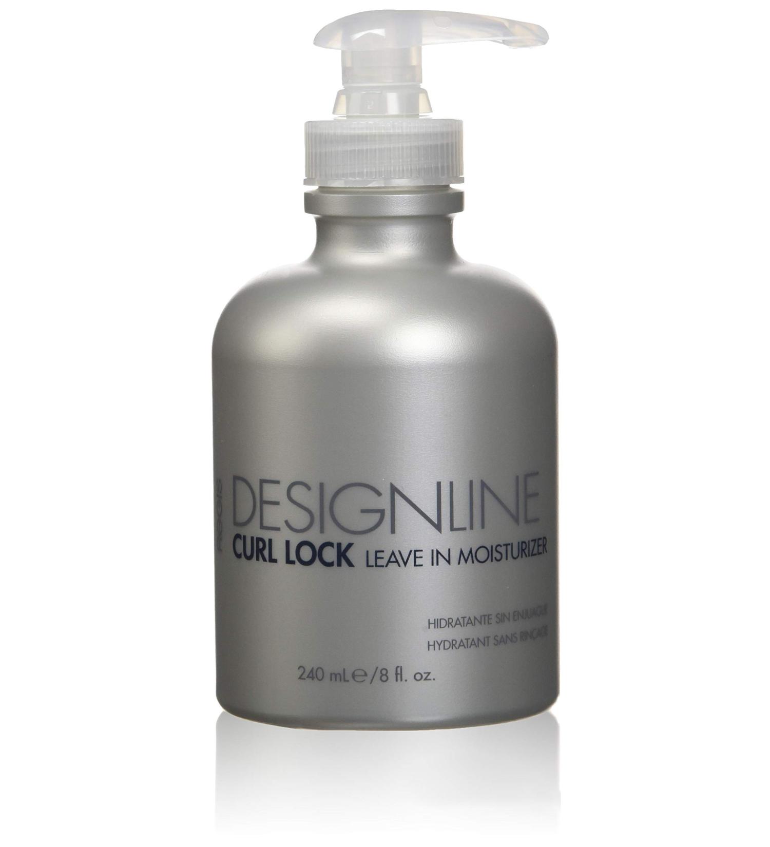 Curl Lock Leave-in Moisturizer, 8 oz - Regis DESIGNLINE - Leave-In Conditioner Treatment that Helps with Shape Retention and Works as an Instant Detangler for Defrizzing Curly Hair (8 oz)