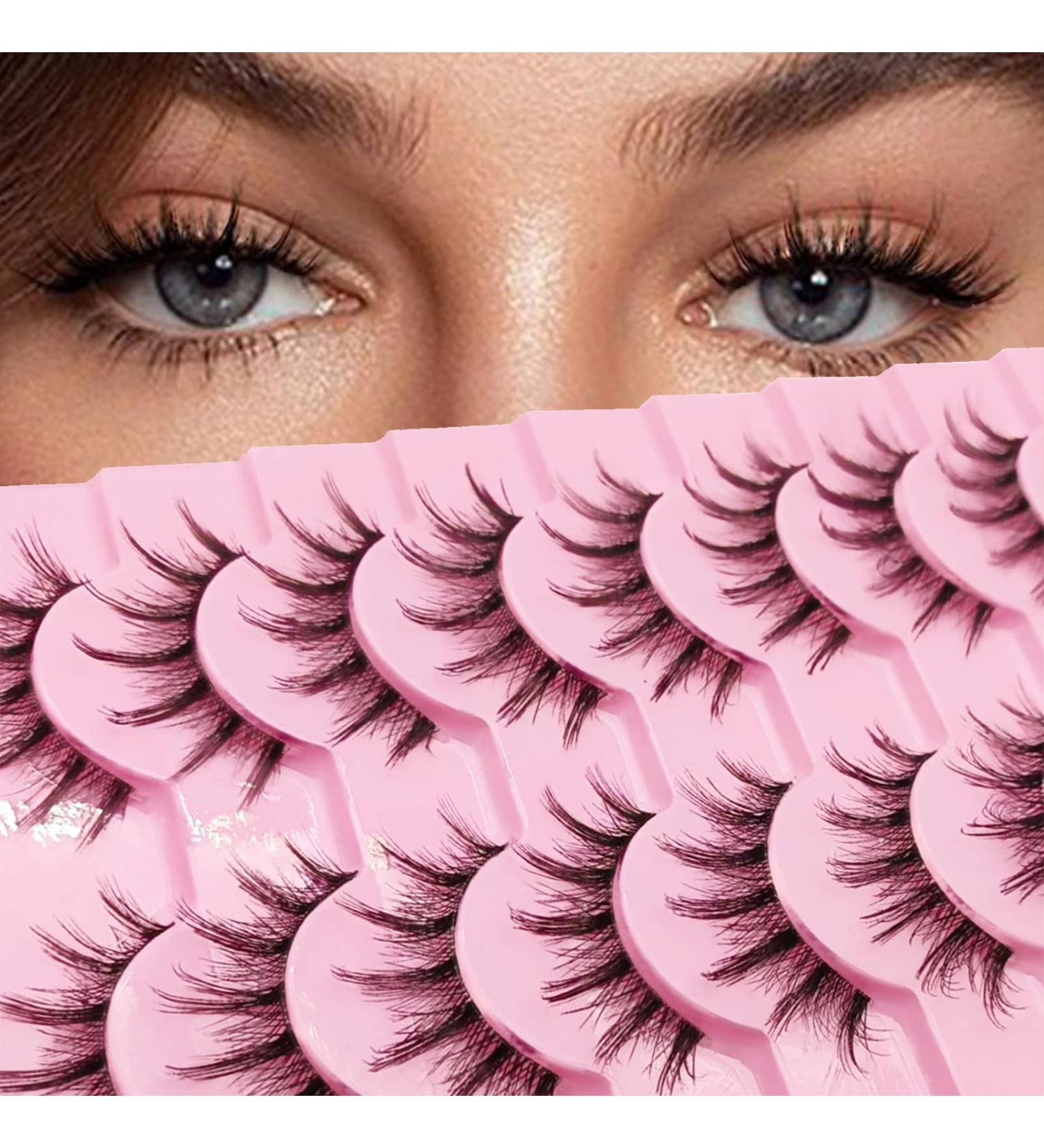 Manga Lashes 15mm 3D Japanese Wispy Spiky Eye False Eyelashes - 10 Pairs - Buy Online on SooperMarket.com