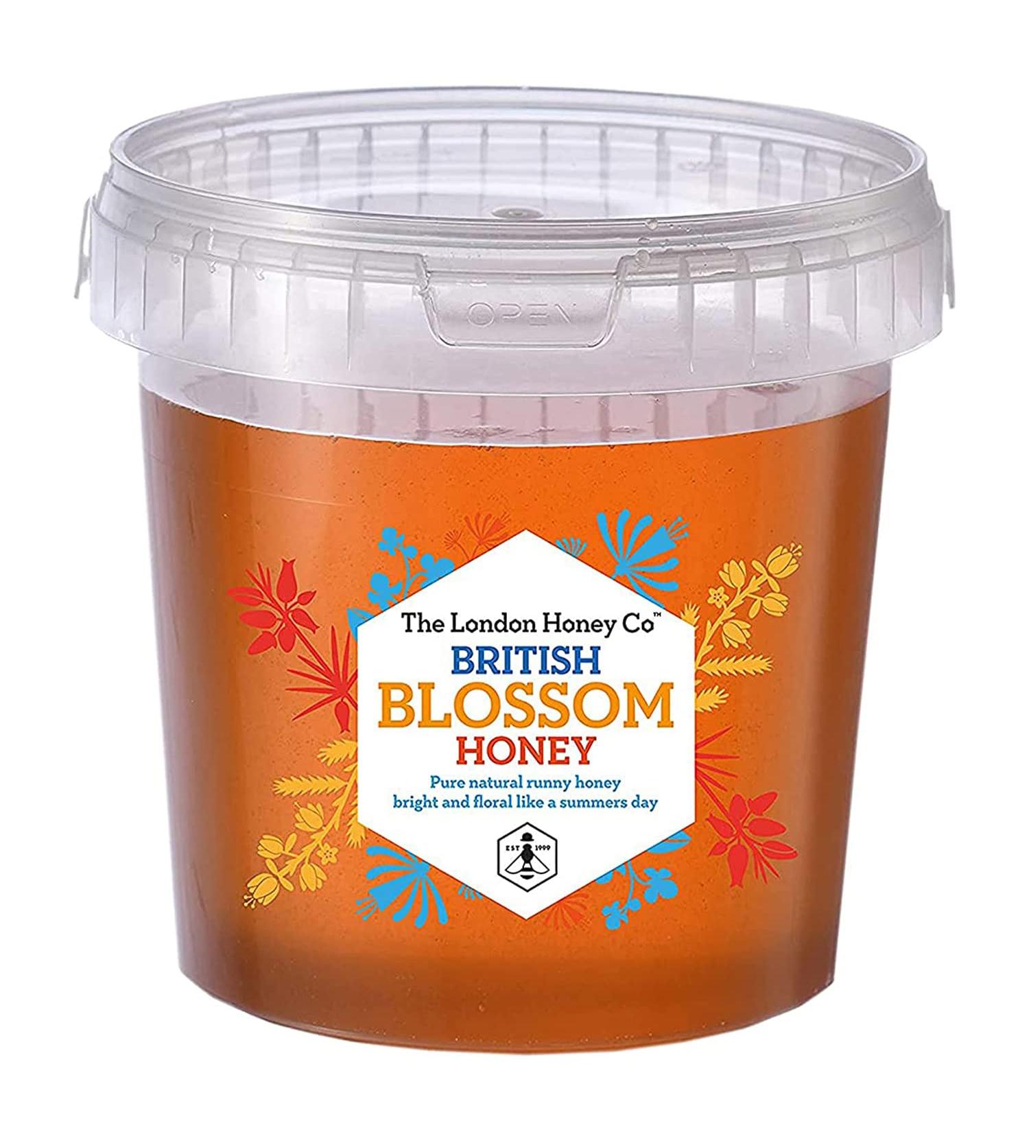 London Honey Company - British Blossom Honey Bucket 1.3kg - 100% Pure Natural Unpasteurised Raw Honey - Sustainably Produced from our own Beehives. - Buy Online on SooperMarket.com
