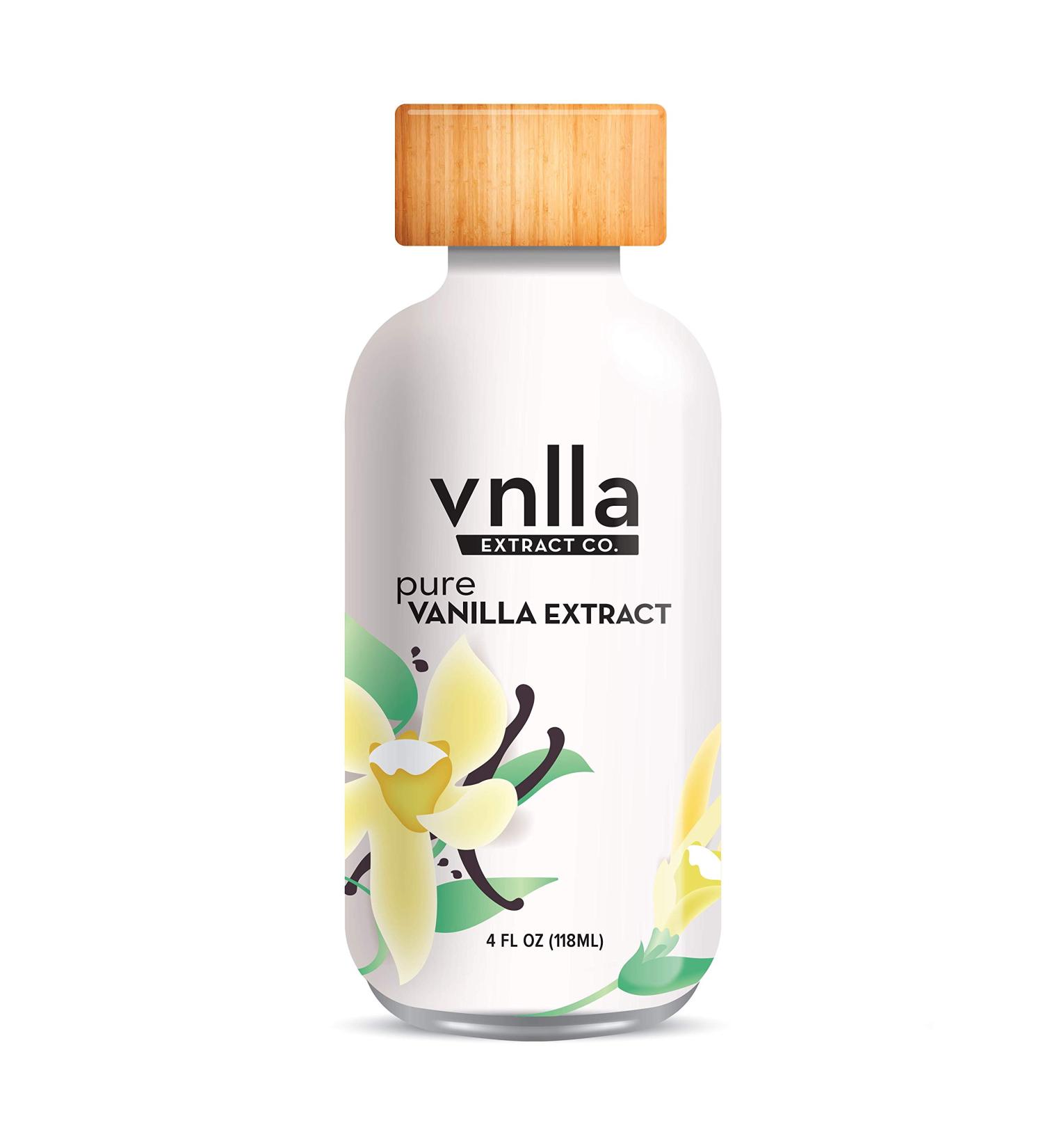 4oz All Natural Pure Vanilla Extract - Sustainably Sourced from Madagascar | No Artificial Flavors or Colors | Perfect for Baking - 4 Fl Oz - Buy Online on SooperMarket.com