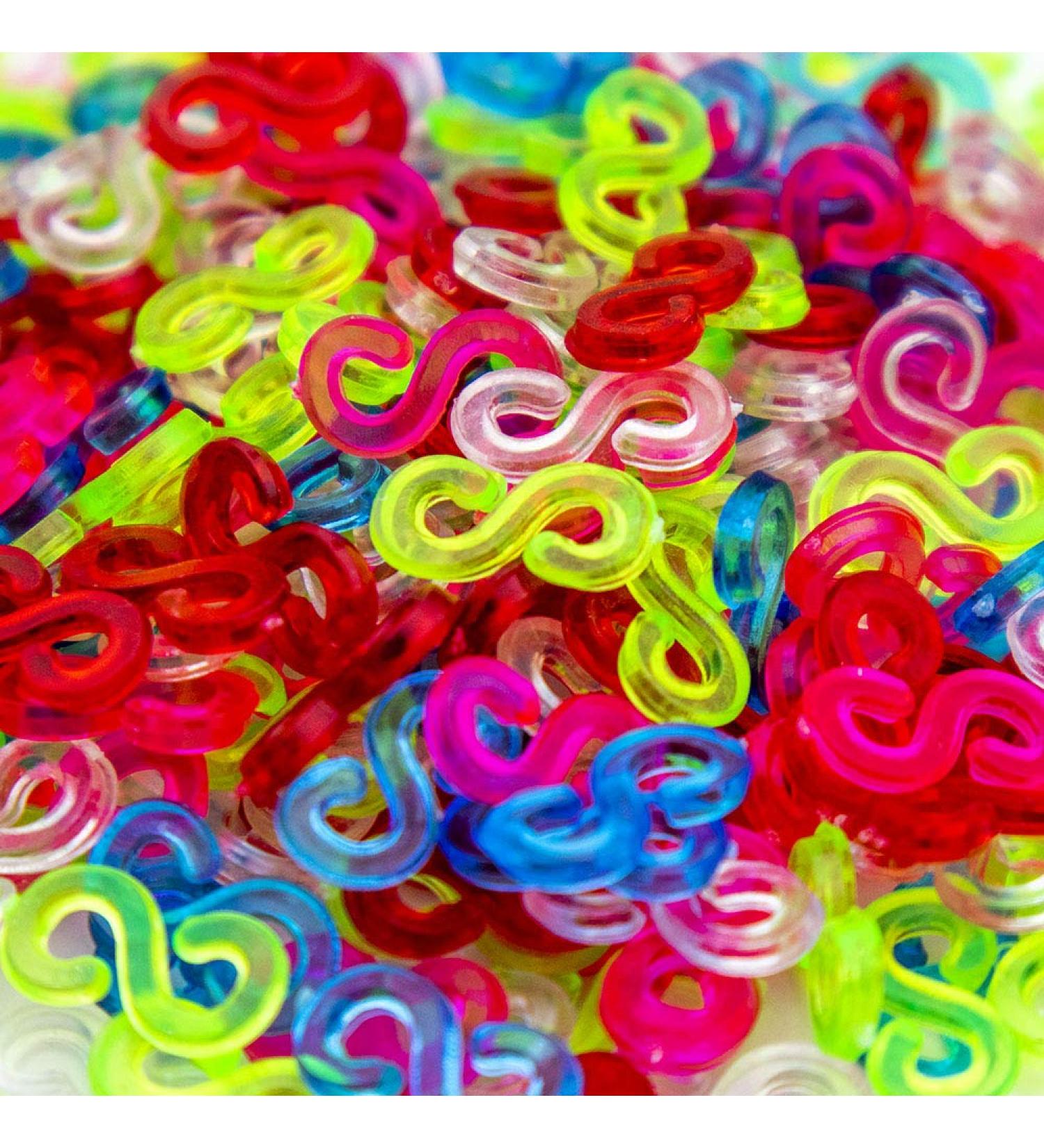 Creammuffin S Clips Connectors Rubber Refills for DIY Bracelet Making - 100 pcs Colorful - Buy Online on SooperMarket.com