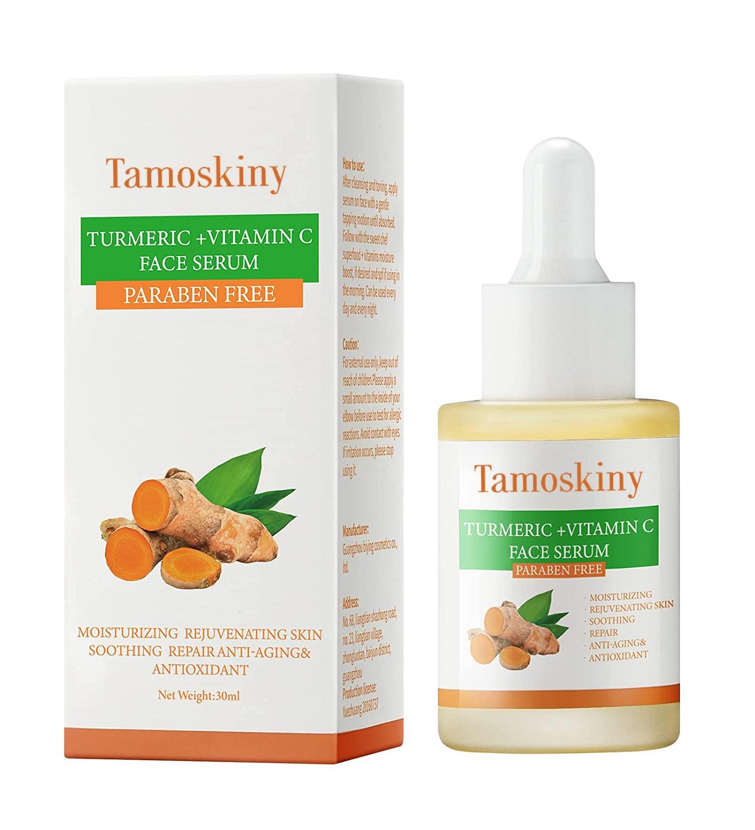 Turmeric & Vitamin C Dark Spot Corrector Serum | Anti-Aging & Moisturizing Formula for All Skin Types - 1oz - Buy Online on SooperMarket.com