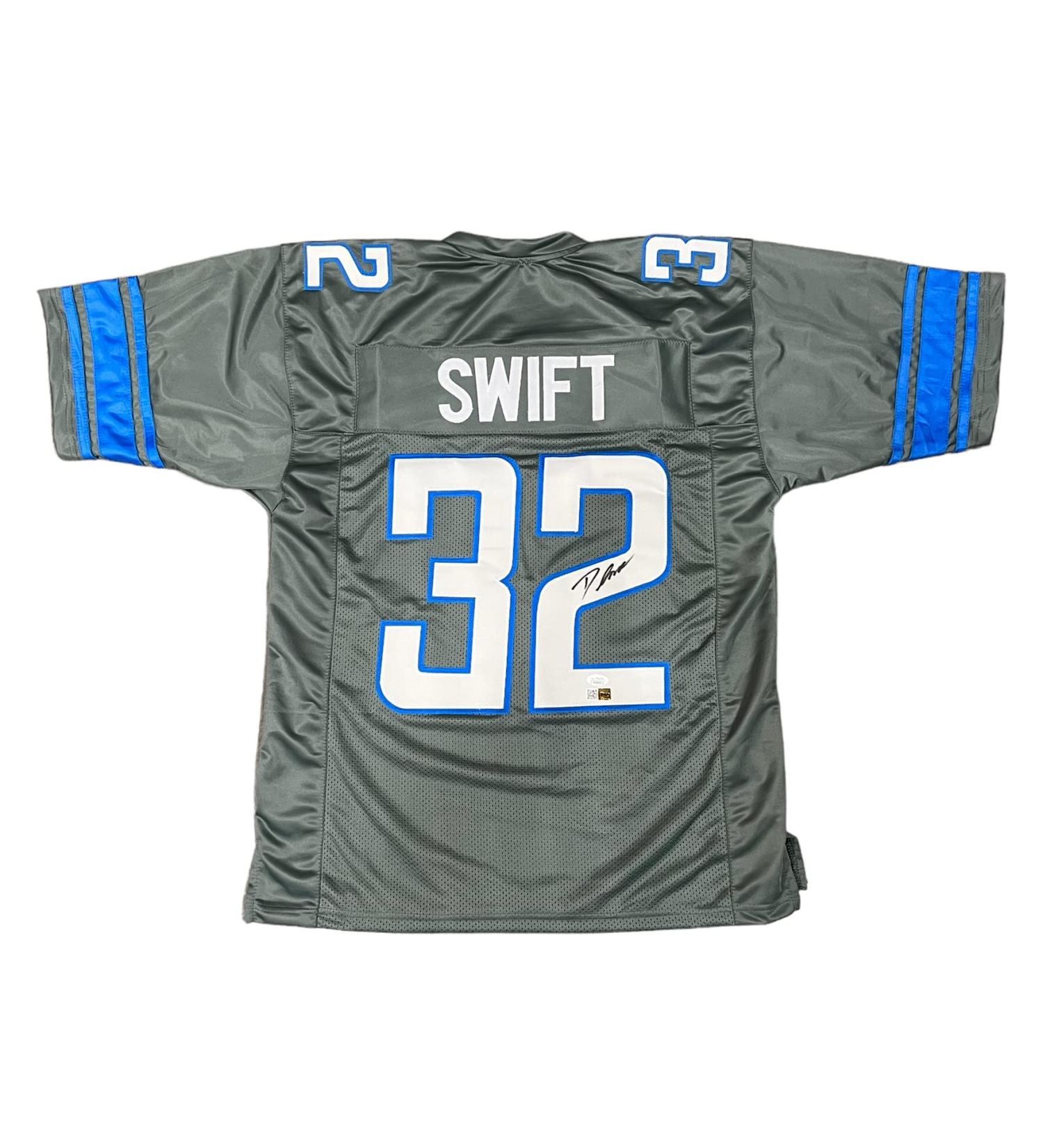 D'Andre Swift Detroit Lions Signed Custom Jersey - JSA Certified - Buy Online on SooperMarket.com