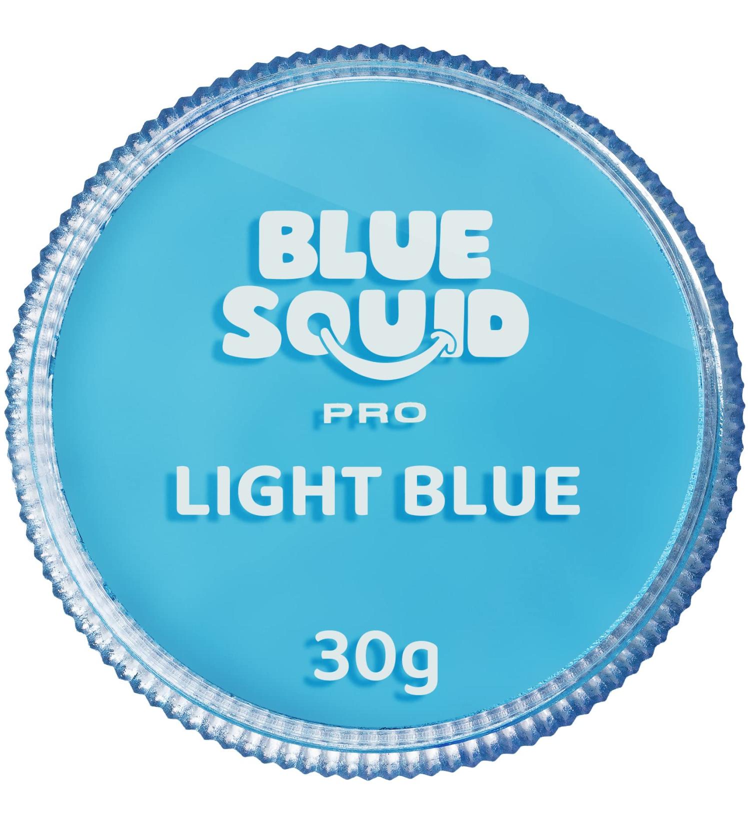 Blue Squid PRO Face Paint - Classic Light Blue (30gm) Water Activated Face & Body Paint for Adults/Kids - Professional Makeup for Halloween/SFX - Buy Online on SooperMarket.com