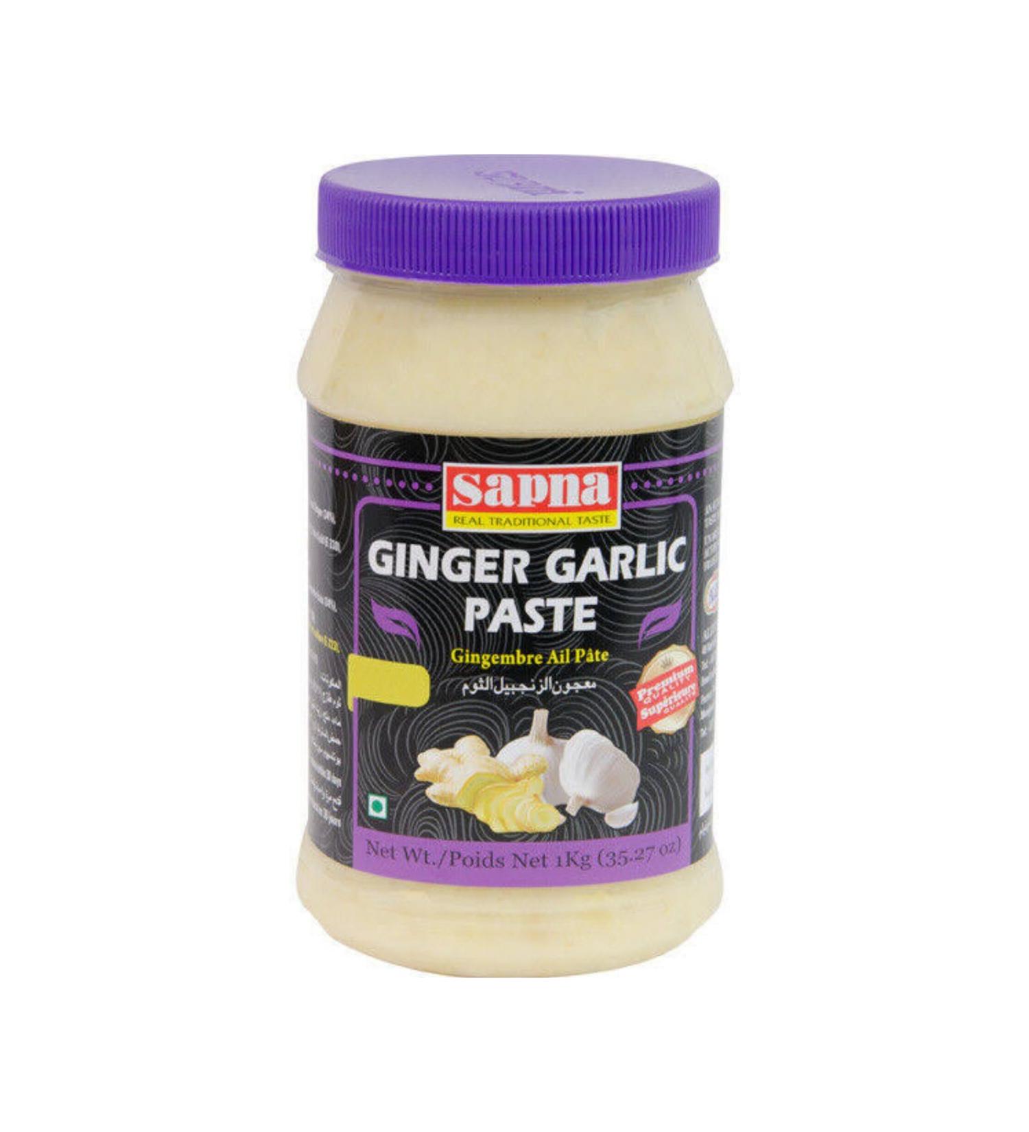 Sapna Ginger & Garlic Paste - 1kg | Authentic Flavor | Convenient and Flavorful Cooking Essential | Versatile Culinary Use - Buy Online on SooperMarket.com
