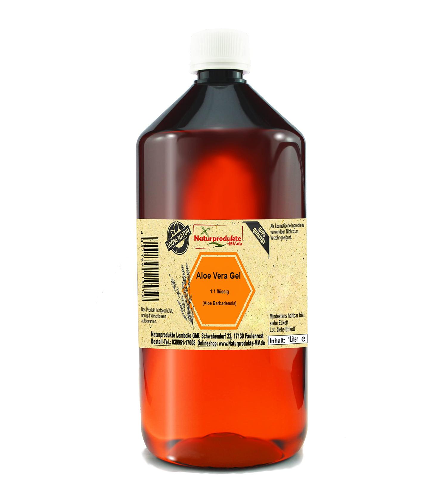 Aloe vera gel 1: 1 pure liquid (1000 ml)