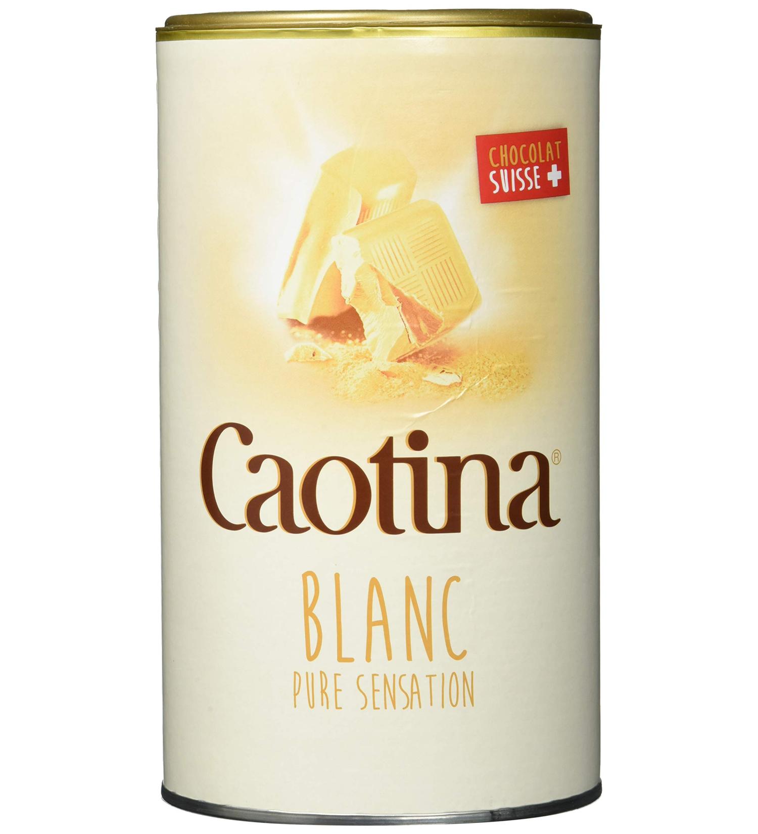 Caotina Blanc White Chocolate Tin 500g - Pack of 6 | Premium Swiss White Chocolate Treats | International Shipping Available - Buy Online on SooperMarket.com