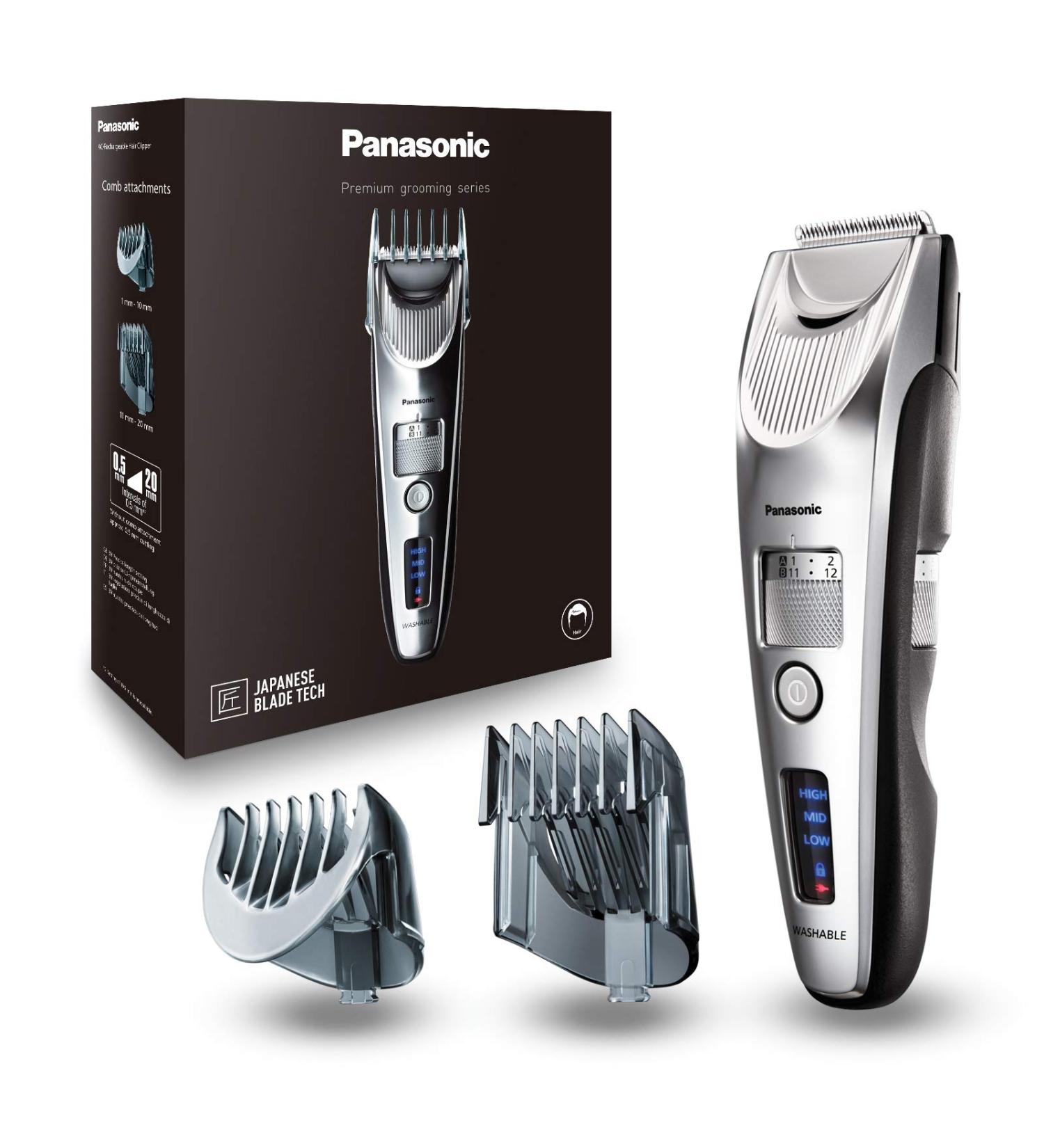 Panasonic ER-SC60-S803 Hair Cutters for Men - Portable Wireless Waterproof Trimmer with Progressive Blades 20 Lengths & Charging Station - Shop Now! - Buy Online on SooperMarket.com