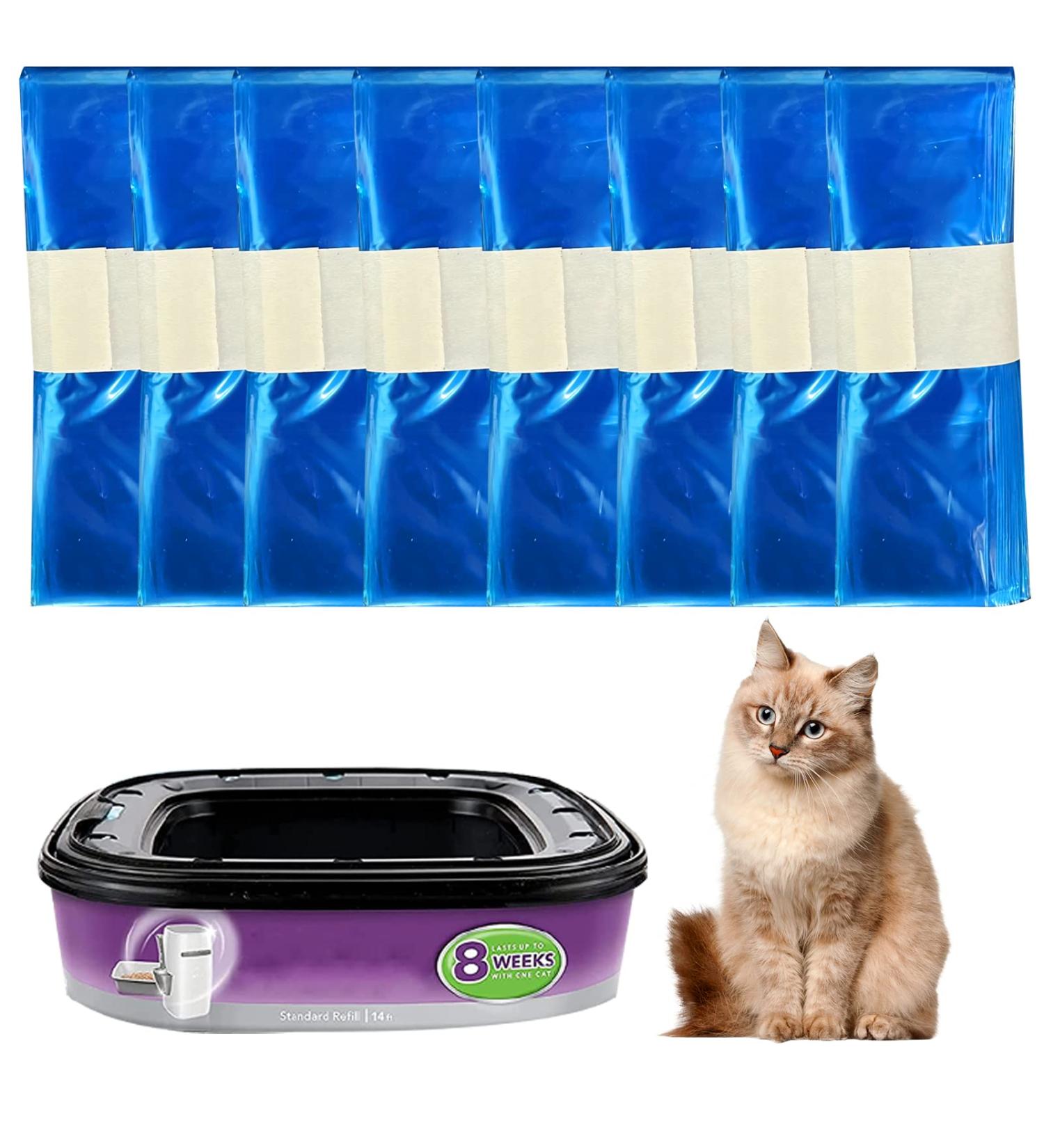Cat Litter Refills Bag Litter Refills Bag Compatible with Your Standard and Plus Genie Litter Disposal Refill Cartridge Generic Litter Refills Bag Original Refill Cartridge is Not Included (8 Pack) - Buy Online on SooperMarket.com