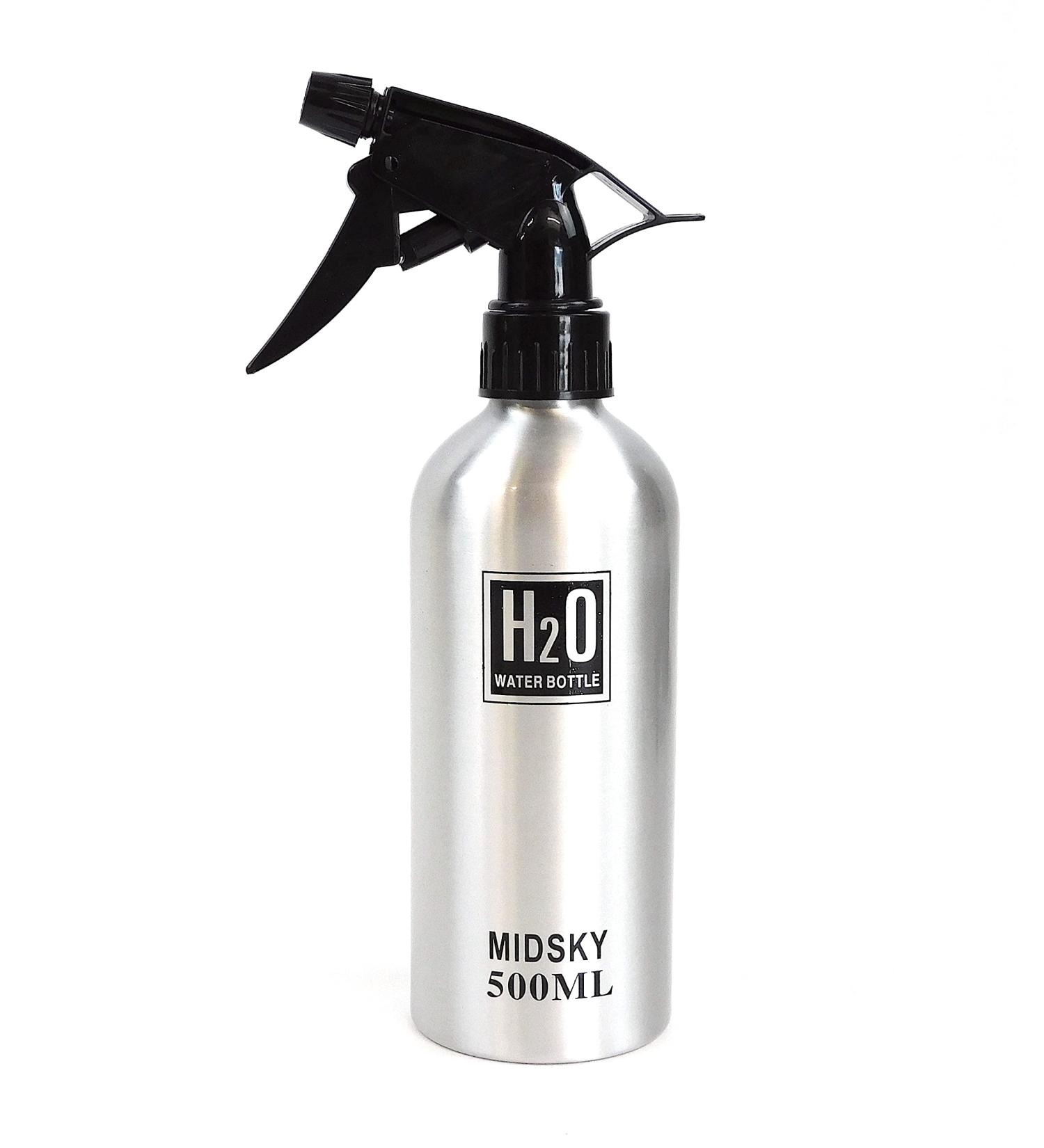 Hair Salon Aluminum Spray Water Bottle (Silver)