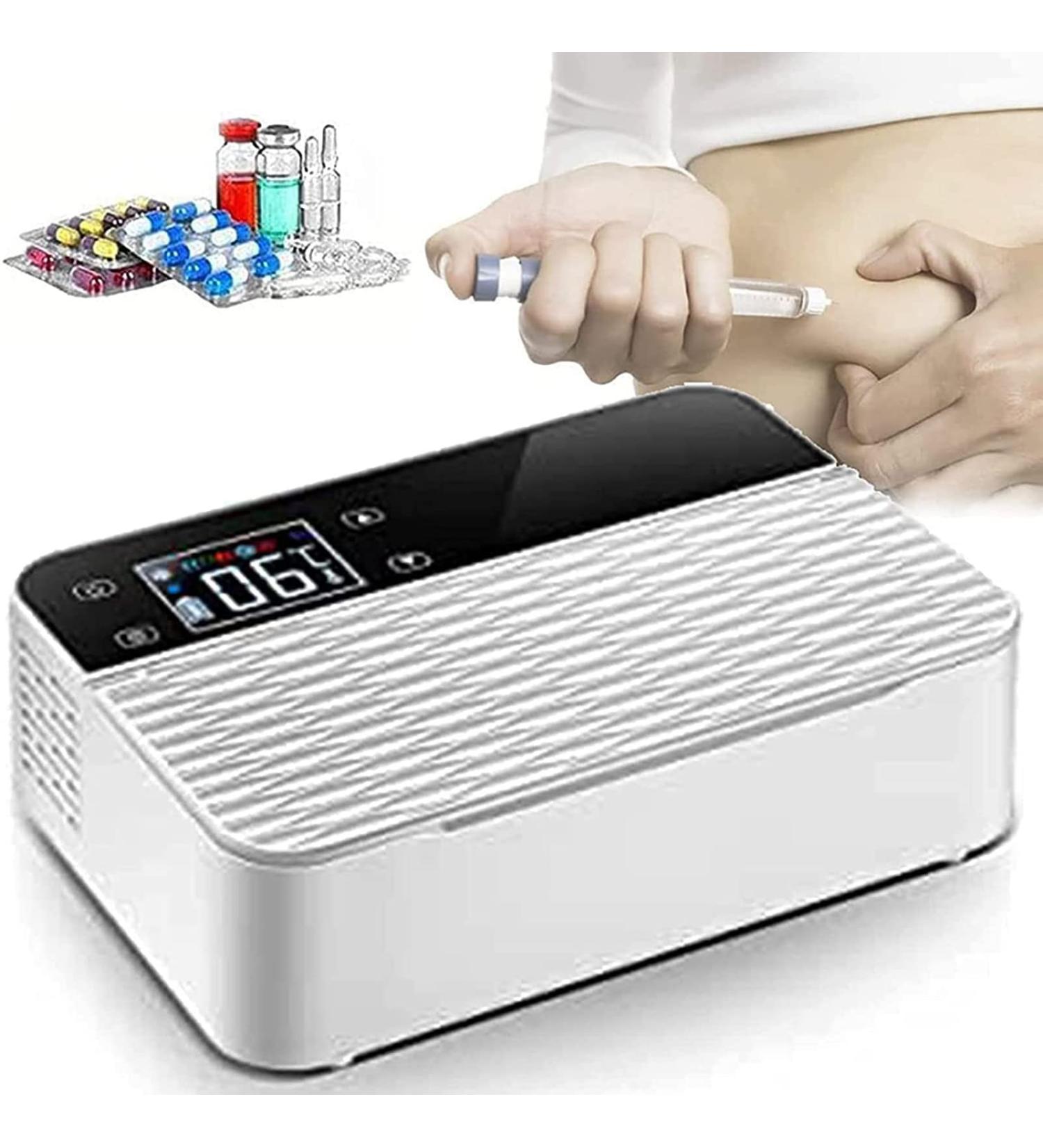 Insulin Refrigerator USB Portable Cooler Medical Fridge Portable Insulin Box Eye Drops Storage Car Refrigerator Insulin 2-8 Degrees Storage Box 1Battery - Buy Online on SooperMarket.com