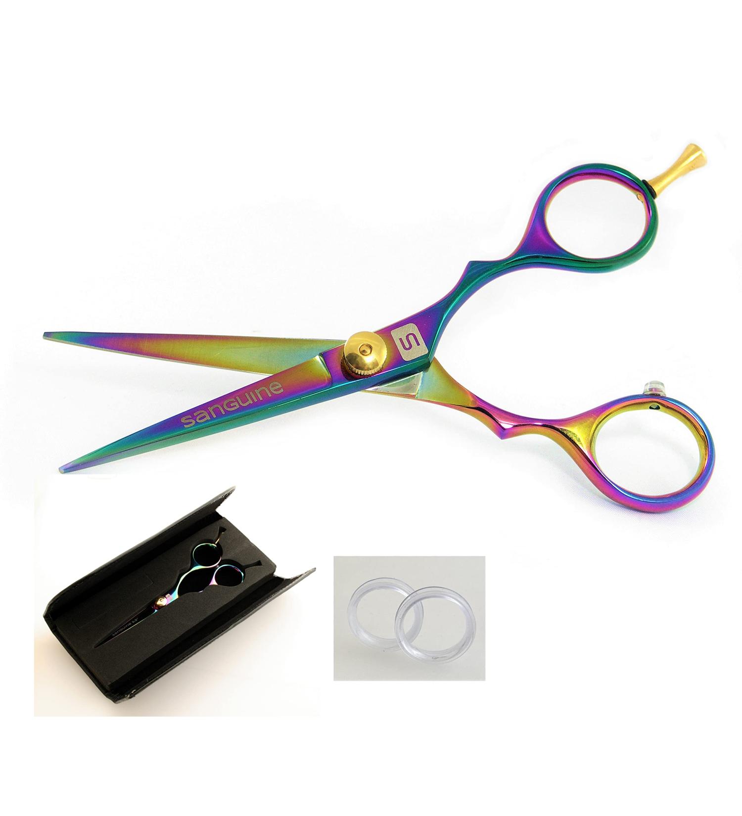 Titanium Rainbow Hair Scissors Hairdressing Barber Salon Scissors 5.5 inch - Buy Online on SooperMarket.com