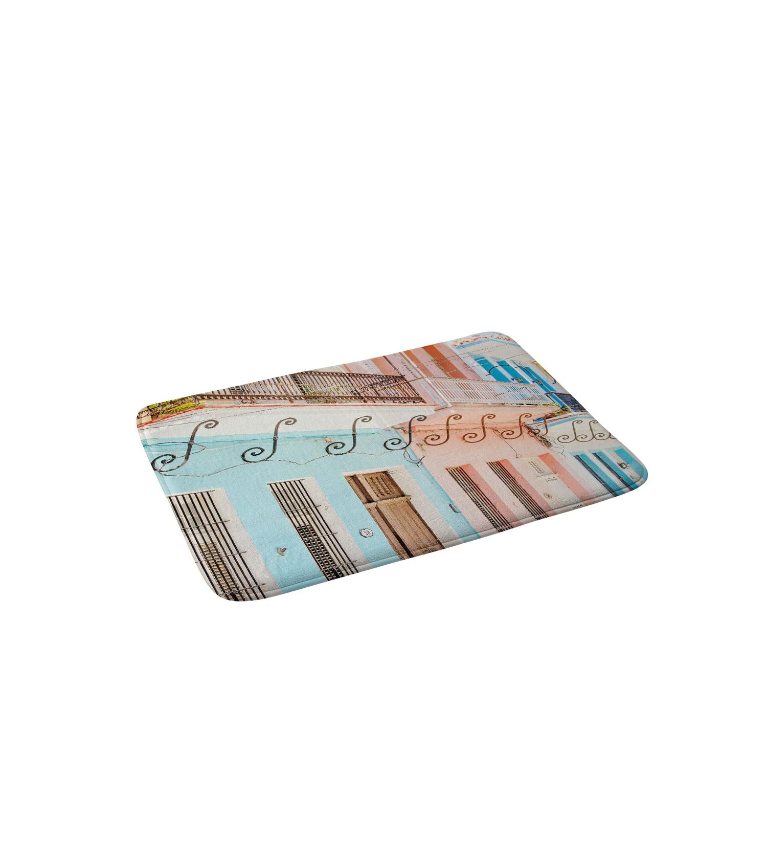Society6 2021 Bath Mat  17 x 24  Eye Poetry Photography Caribbean Color-Havana Cuba