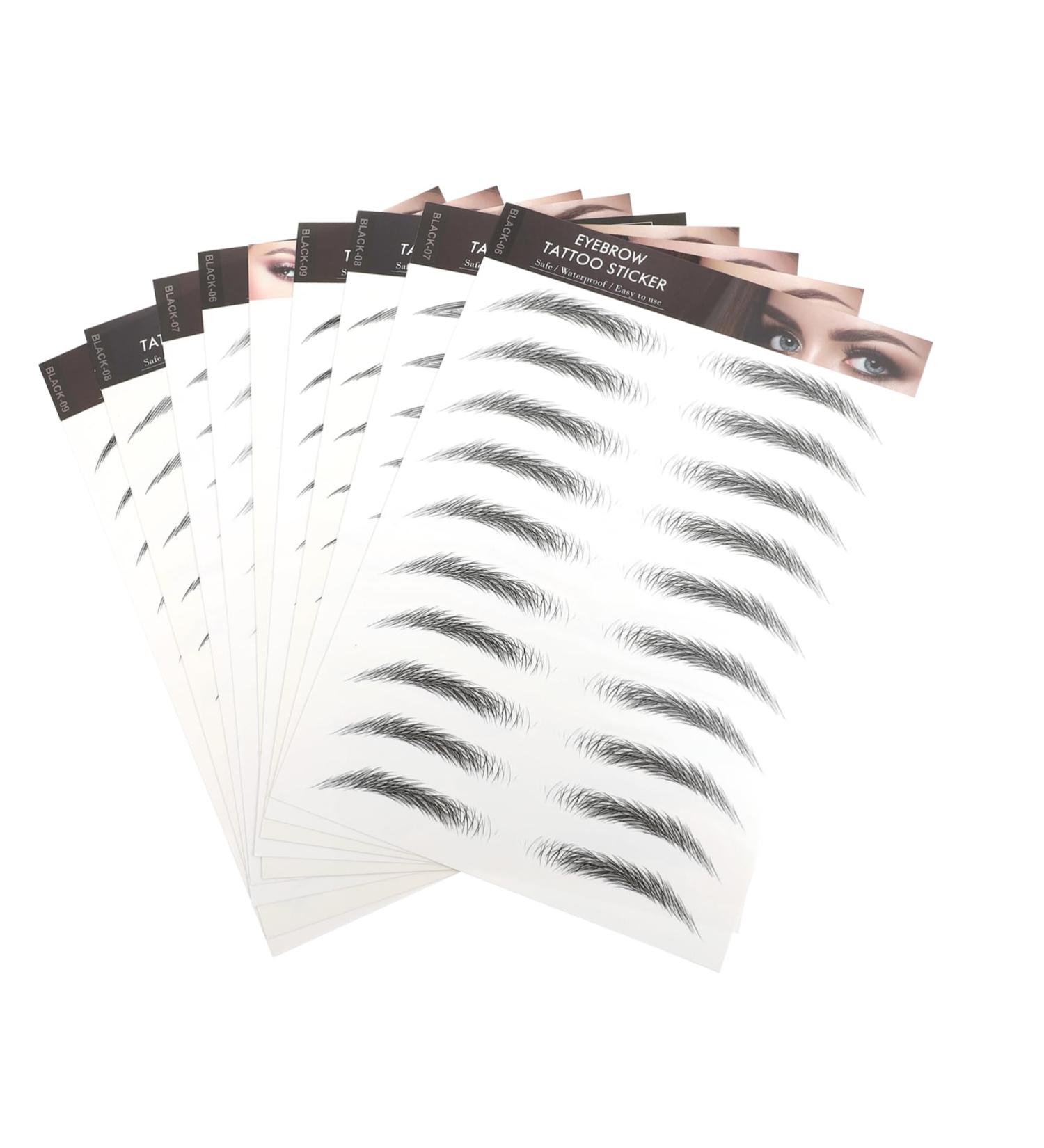 WOFASHPURET Hair- Eyebrows Stickers 10pcs Imitation Eco Eyebrow Sticker 3d Beauty Stickers Eyebrow Lines Natural Eyebrow Tattoo - Buy Online on SooperMarket.com