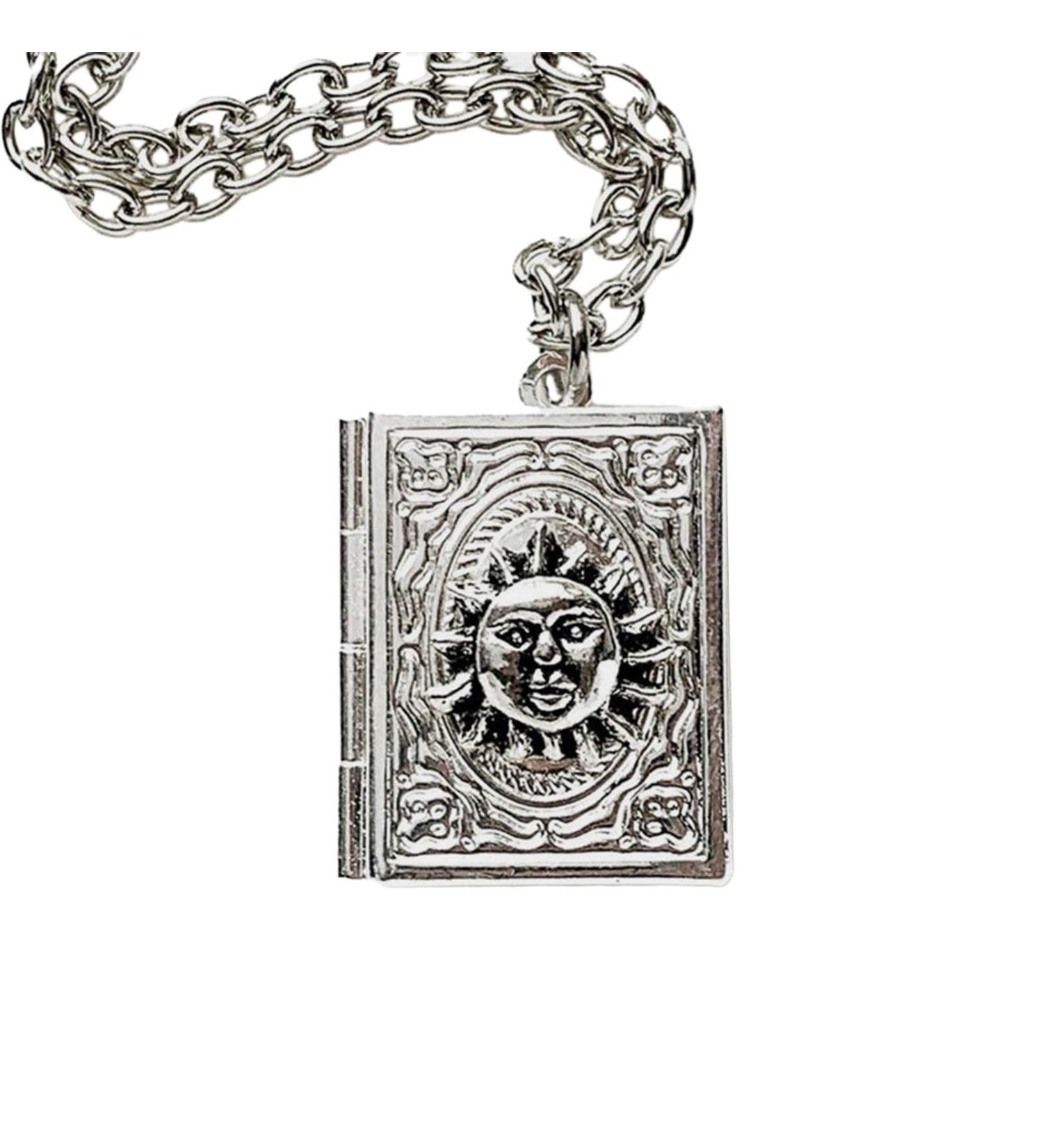 OralGos Exquisite Handmade Vintage Book Locket Pendant Necklace | Unique Collectors Jewelry for Fashion Enthusiasts - Buy Online on SooperMarket.com
