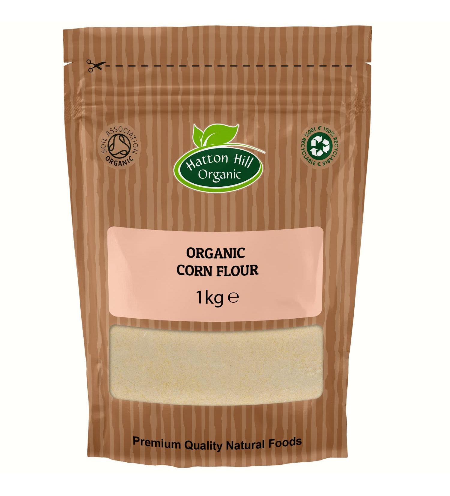 Organic Corn Flour (Maize) 1kg - Hatton Hill Organic | Free UK Delivery - Buy Online on SooperMarket.com