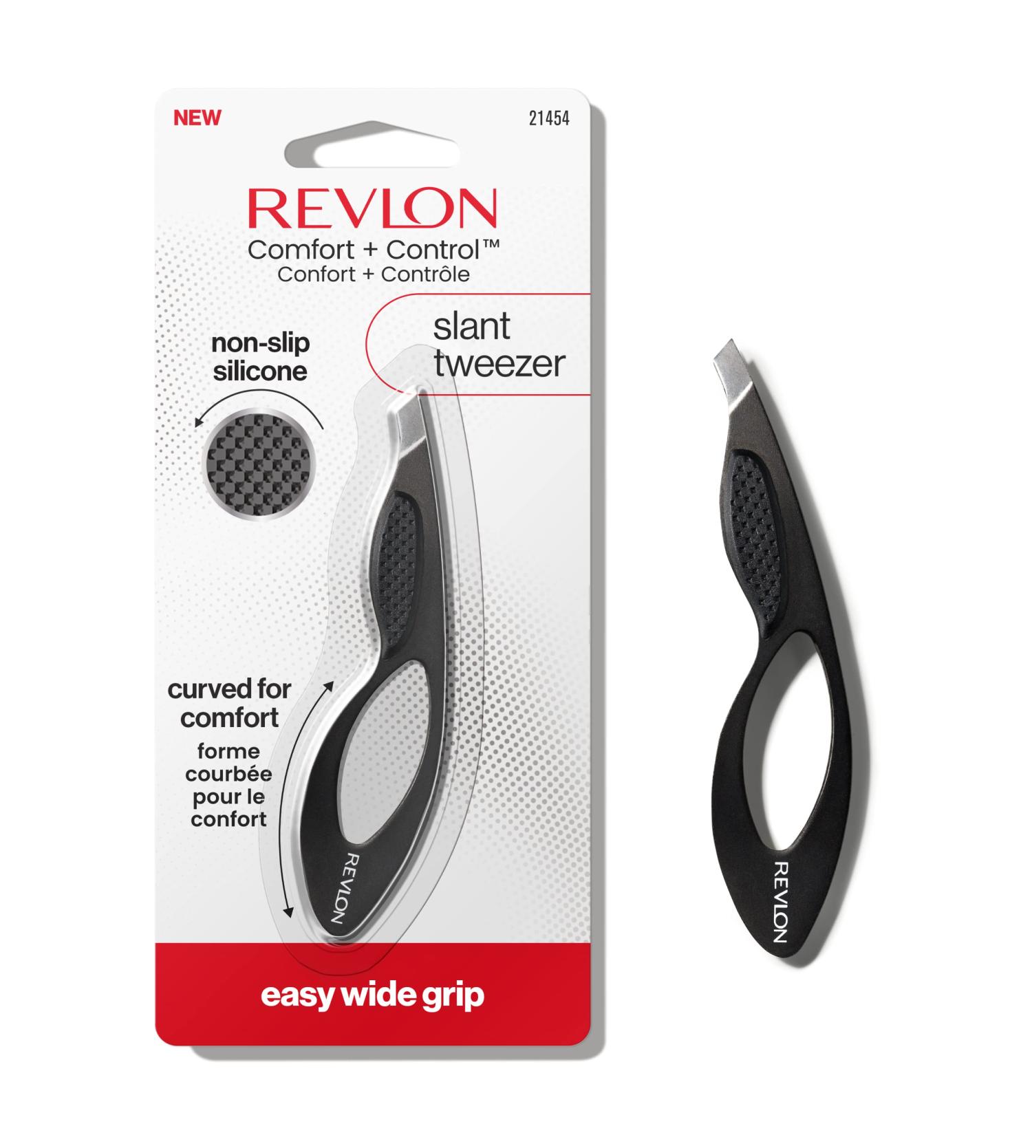 Revlon Comfort and Control Tweezer - Easy-to-Use Eyebrow Tool | Wide Grip | 1 count - Buy Online on SooperMarket.com