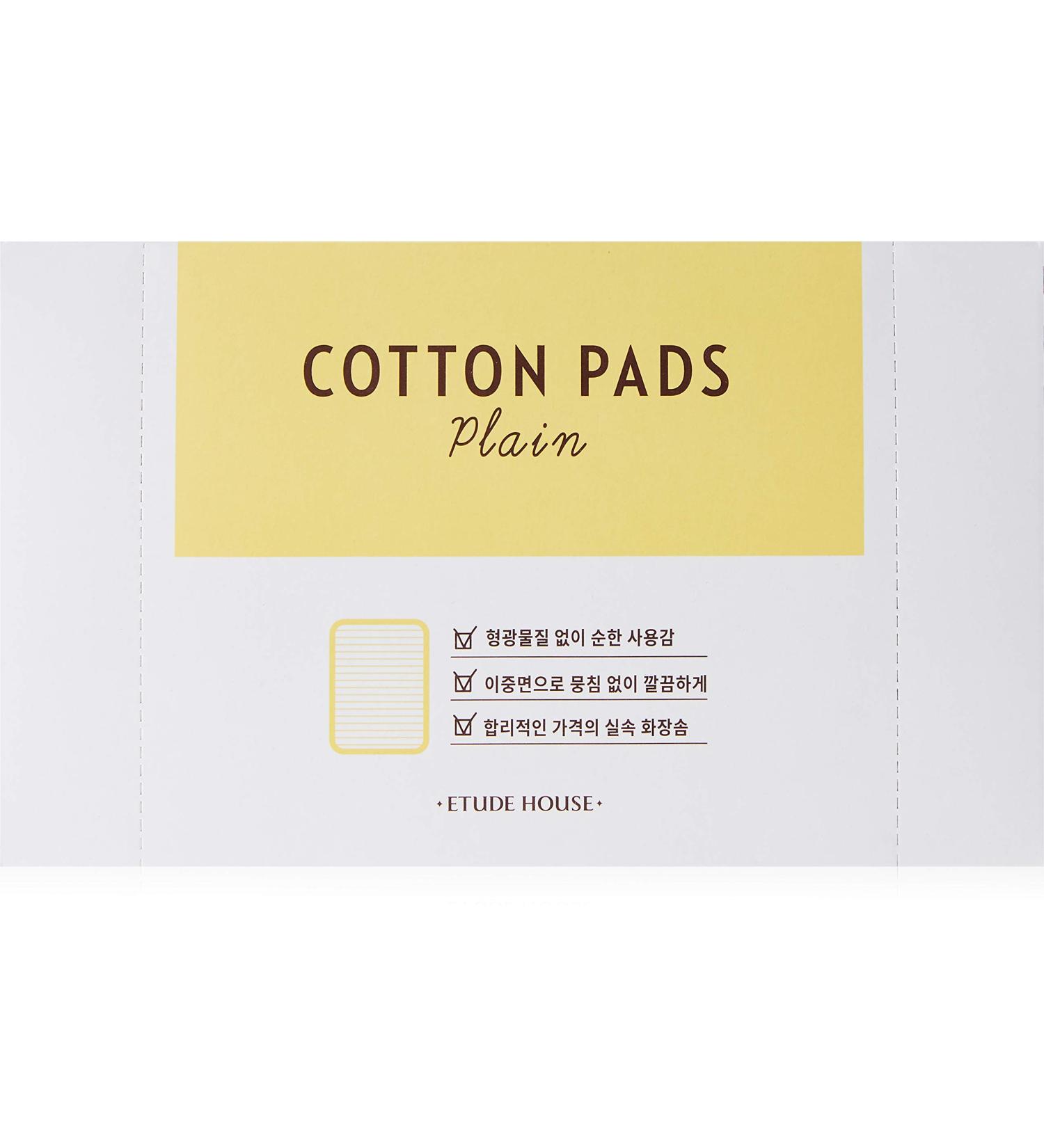 ETUDE HOUSE Plain Cotton Pads - 80 EA | Premium Quality Ideal for Skincare & Makeup Removal | International Shipping Available - Buy Online on SooperMarket.com