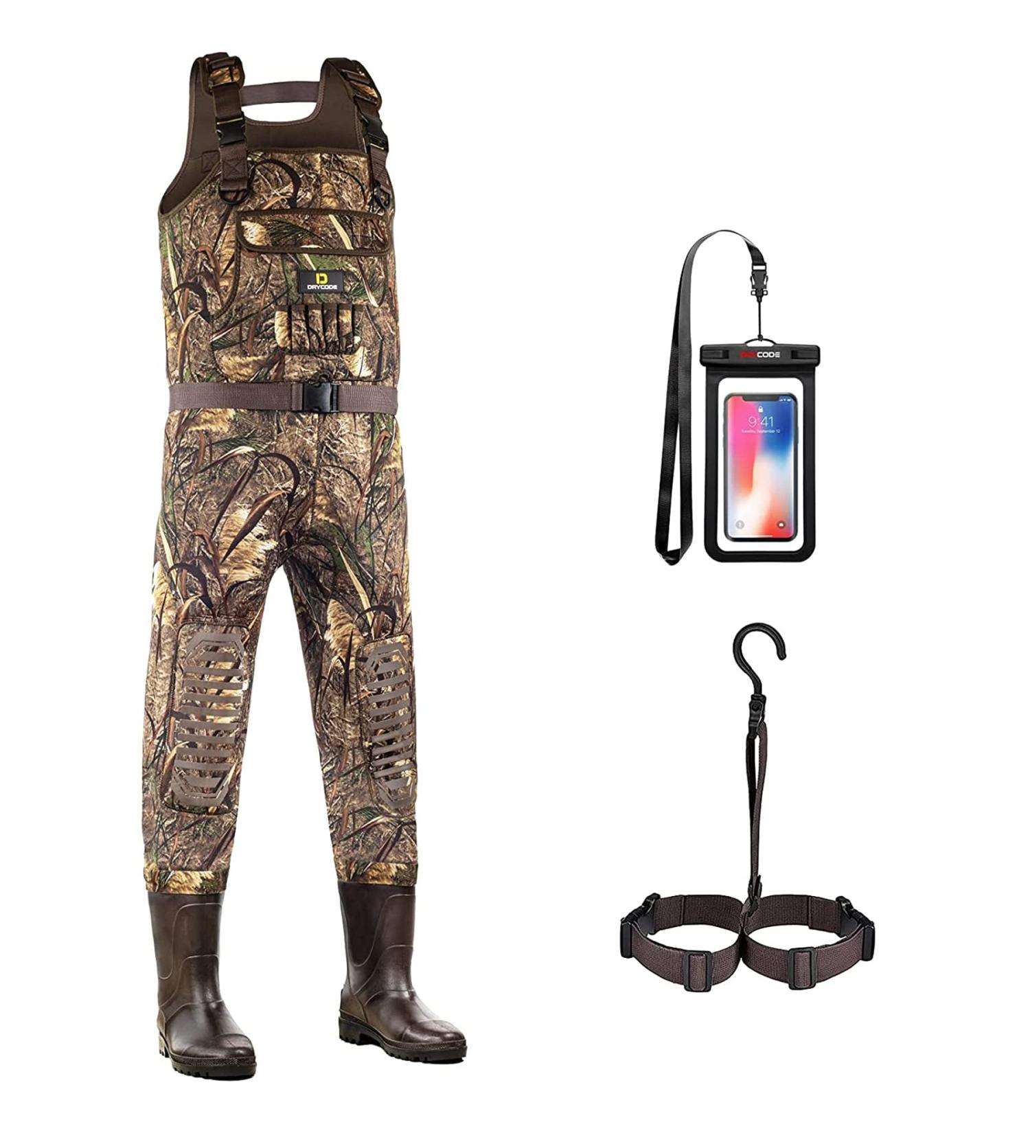 DRYCODE Waders for Men with Boots  Waterproof Neoprene Chest Waders for Women  Duck Hunting/Fishing Waders M10 Reed Grass - Buy Online on SooperMarket.com