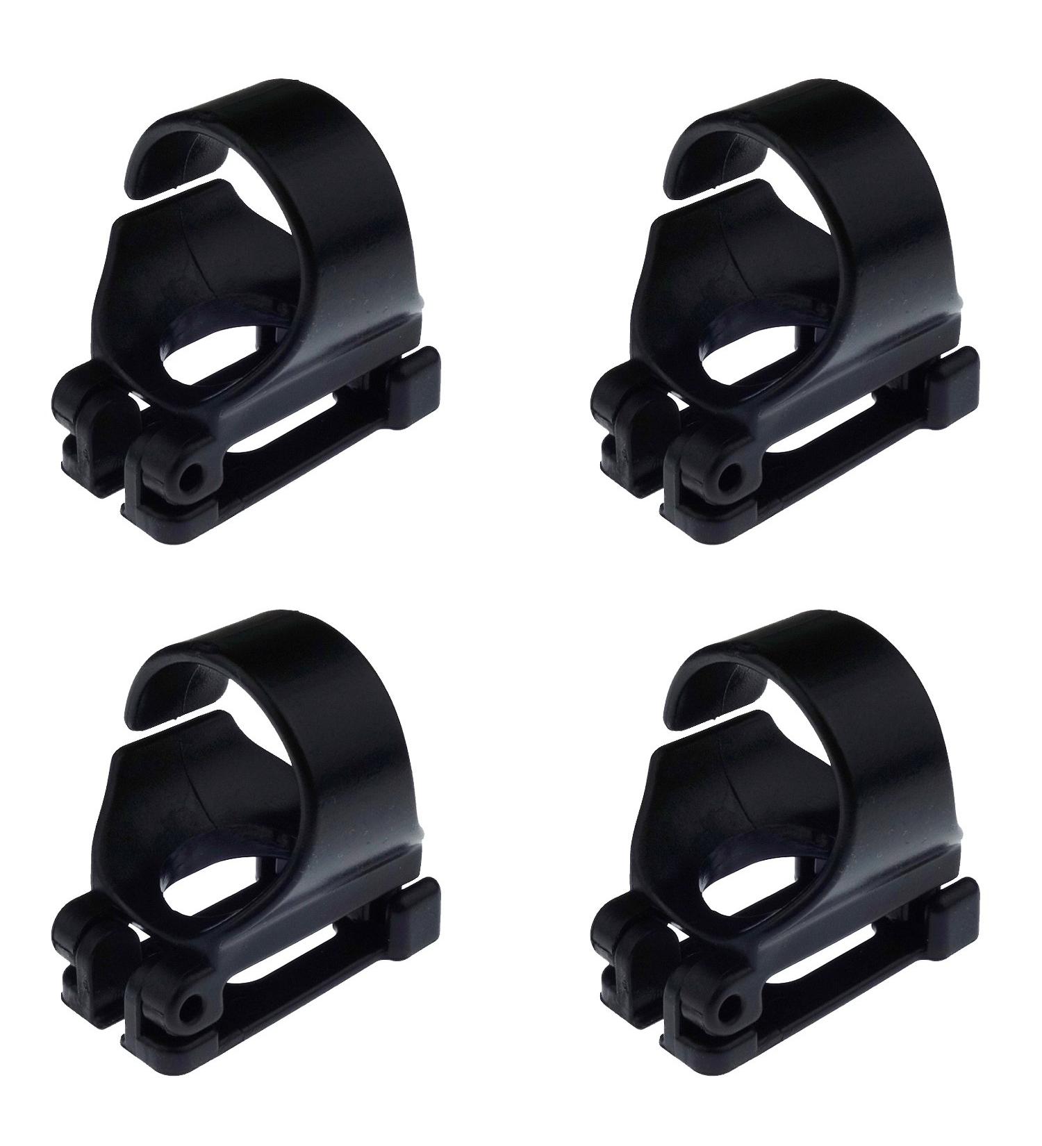 Kasteco 4 Pack Universal Plastic Scuba Dive Snorkel Keeper Tube Holder - Black - Buy Online on SooperMarket.com