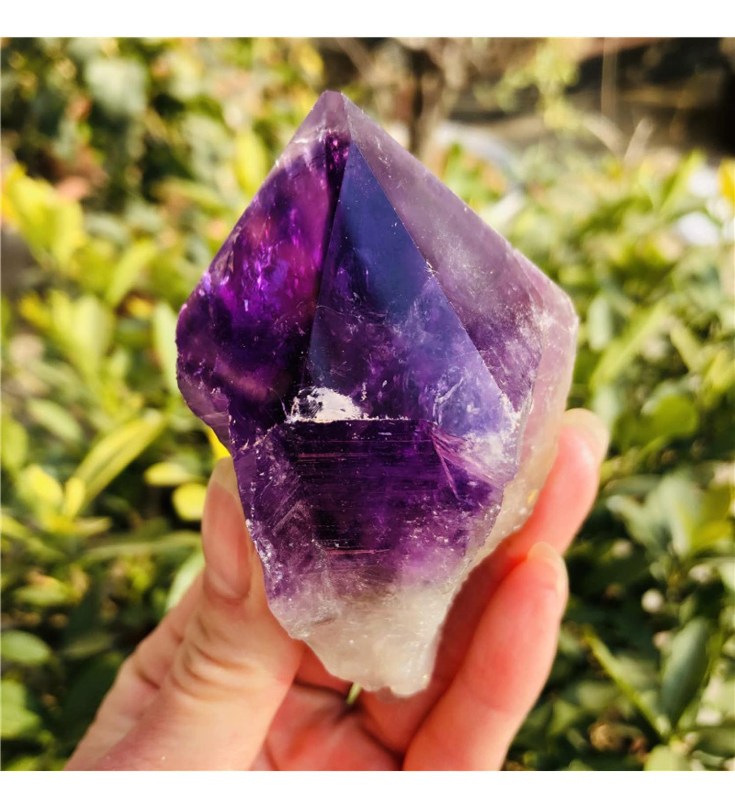 180-220g Ametrine Quartz Crystal Stone Single Terminated Irregular Purple Reiki Crystals Stones and Minerals Therapy Home Ornament FUZEGRDLI 180-220 g Purple - Buy Online on SooperMarket.com
