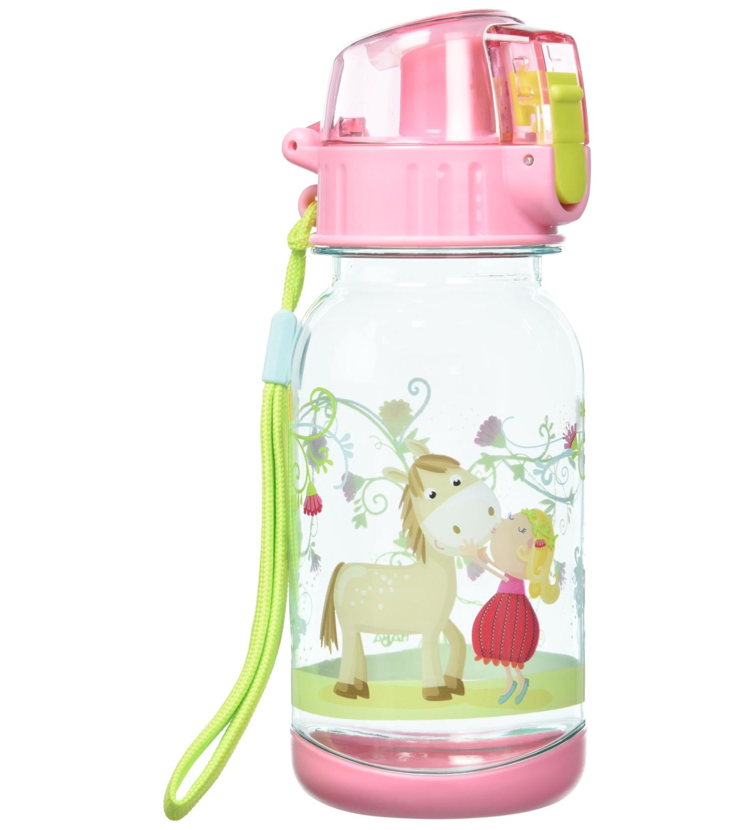 Haba 304485 Drinking Bottle Vicki & Pirli - 400ml Children's Bottle with Horse Motif | BPA Free | Perfect for Kindergarten & School - Buy Online on SooperMarket.com