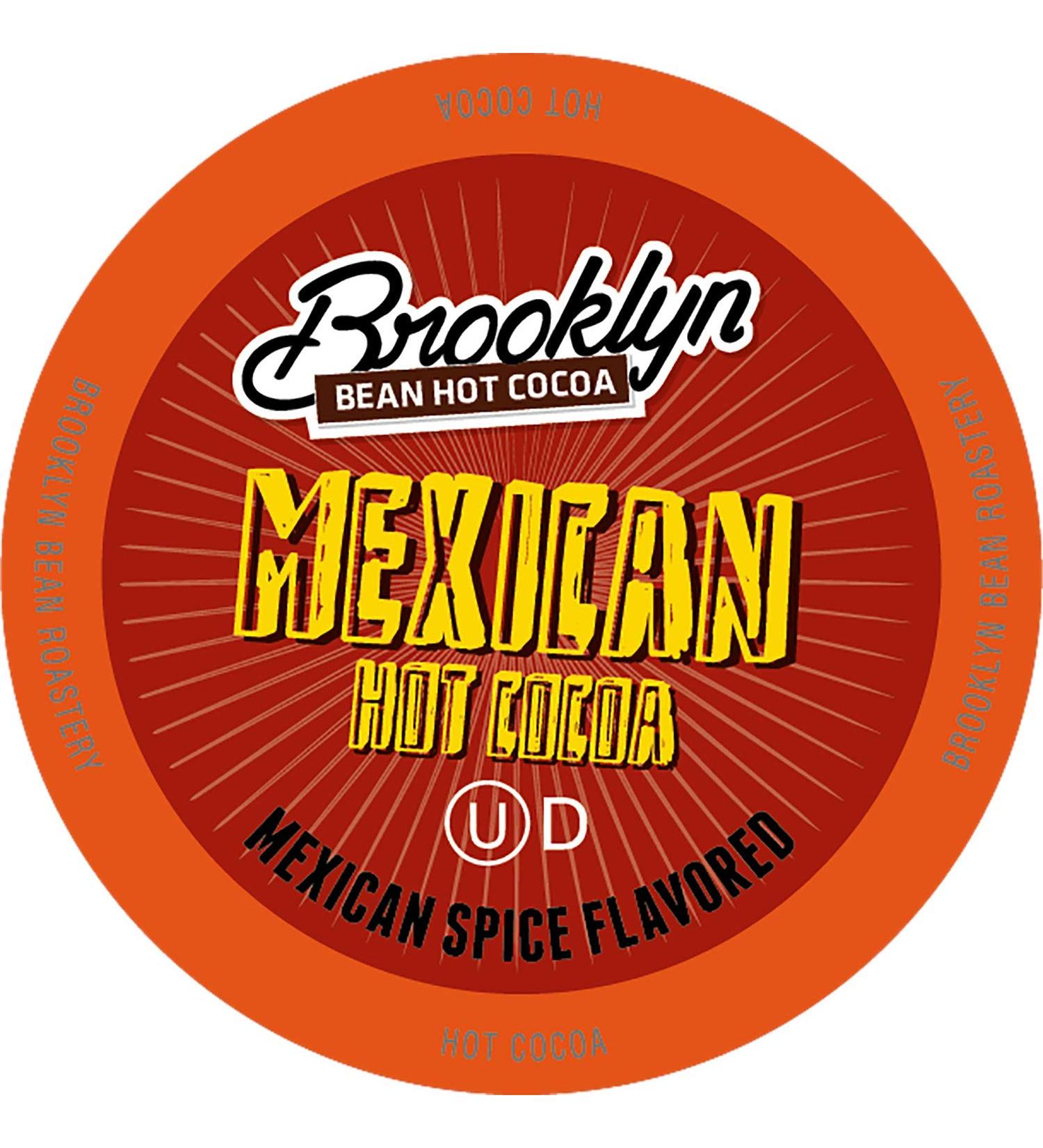 Brooklyn Beans Mexican Cocoa Hot Chocolate Pods - 40 Count - Compatible with 2.0 Keurig K-Cup Brewers - Authentic Mexican Chocolate Flavor - Buy Online on SooperMarket.com