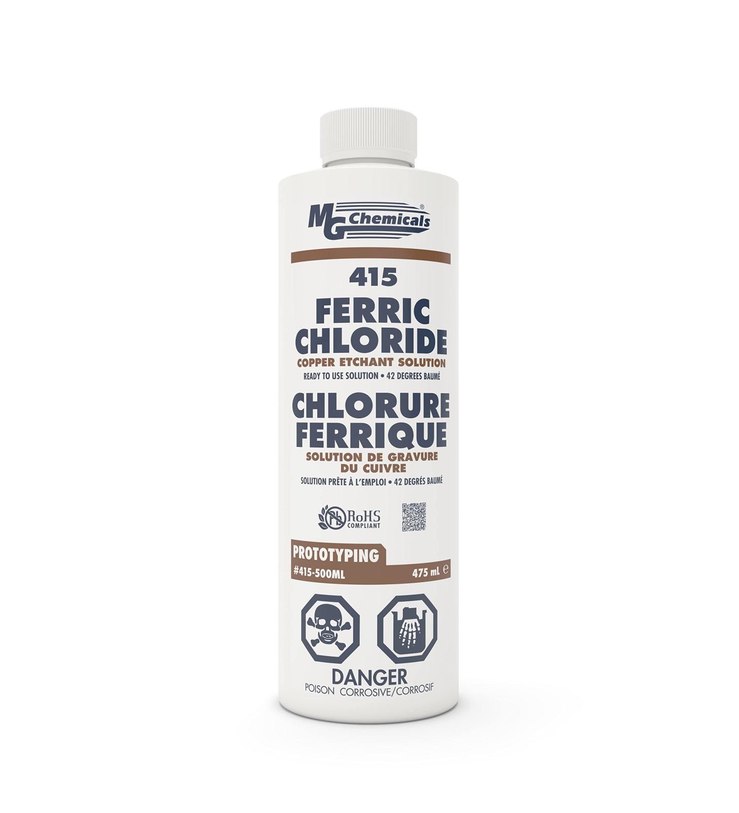 MG Chemicals 415 Ferric Chloride Copper Etchant Solution - 475ml Liquid Bottle - Buy Online on SooperMarket.com