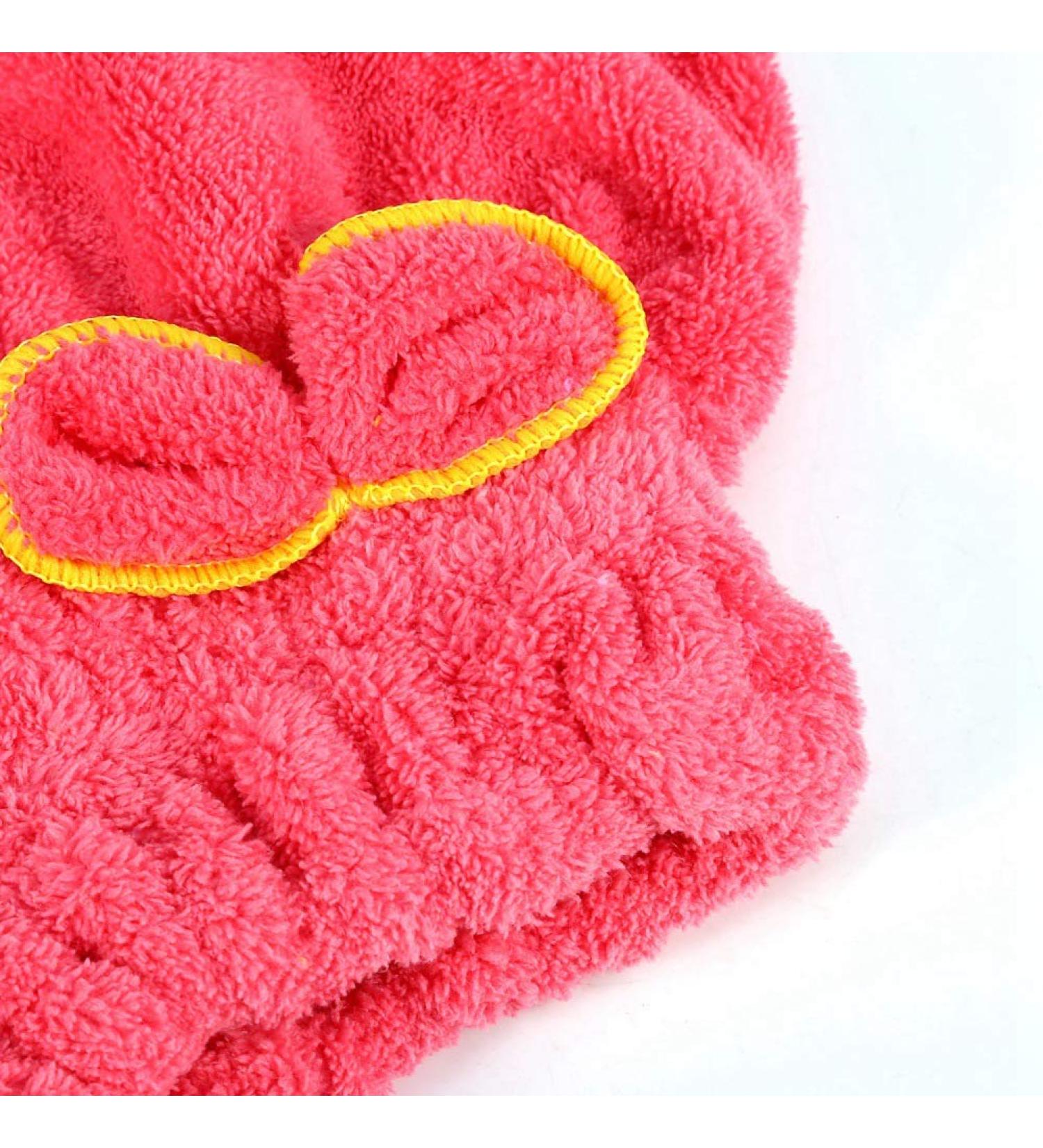 Microfiber Hair Towel Turban for Women - Instant Drying Super Absorbent & Rapidly Drying Red Hair Wrap - Buy Online on SooperMarket.com