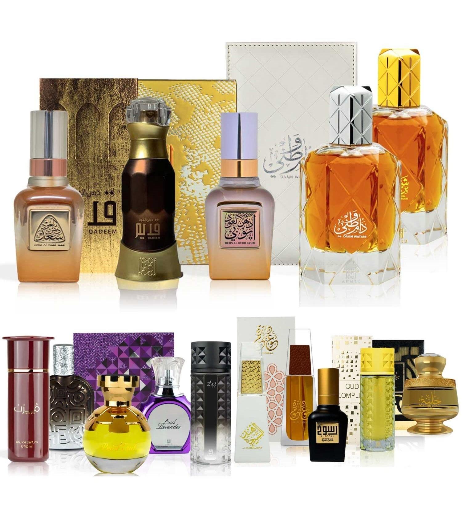 Ahmad Al Maghribi Oudh Perfume Samples (Oud Perfume for Men) | Arabian Perfume Khamrah - Oud Perfume for Women (Muestras de Perfumes rabes) Oud Experience - Buy Online on SooperMarket.com