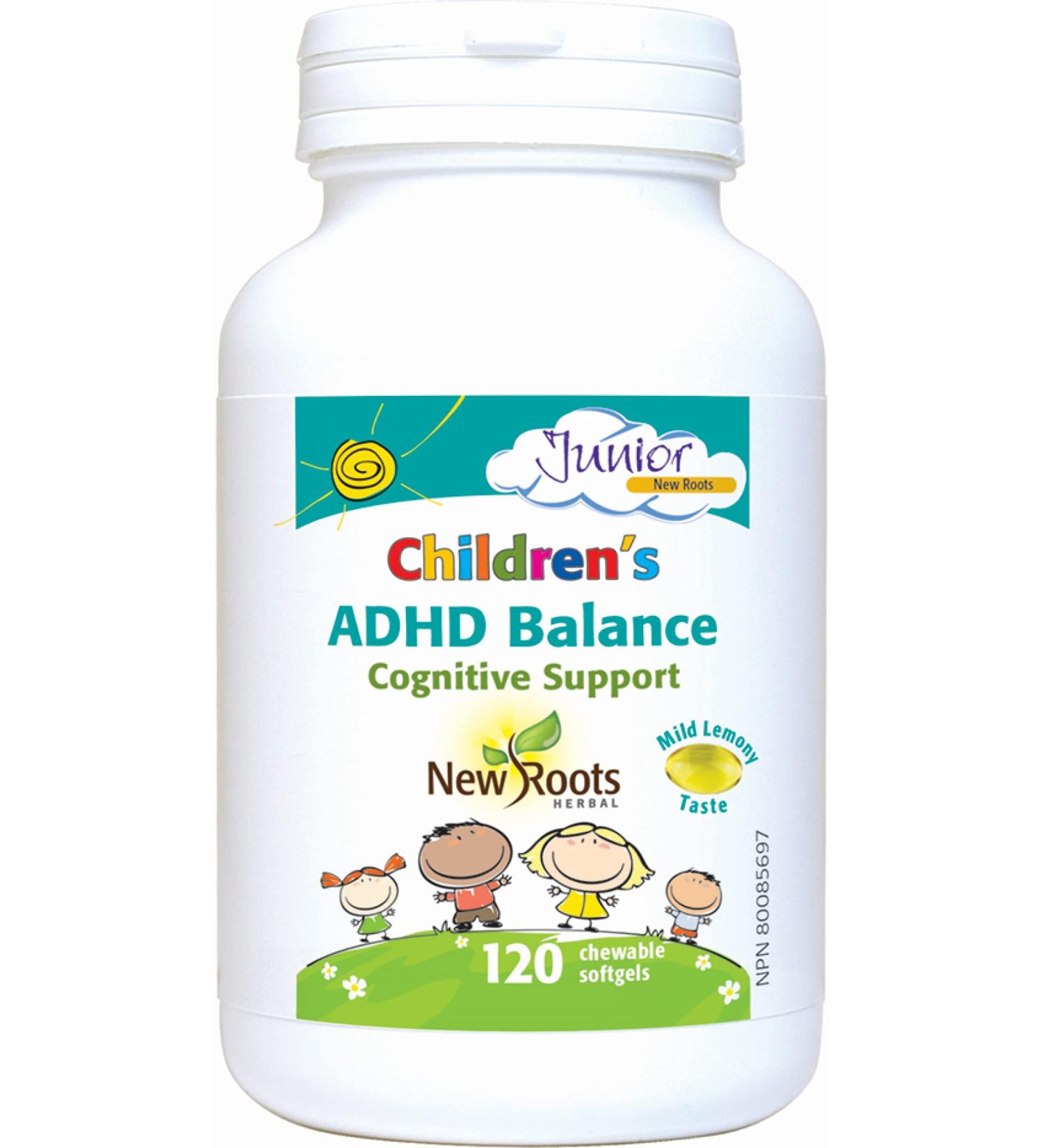New Roots Herbal - Children's ADHD Balance - Cognitive Support - 120 Softgels - Buy Online on SooperMarket.com