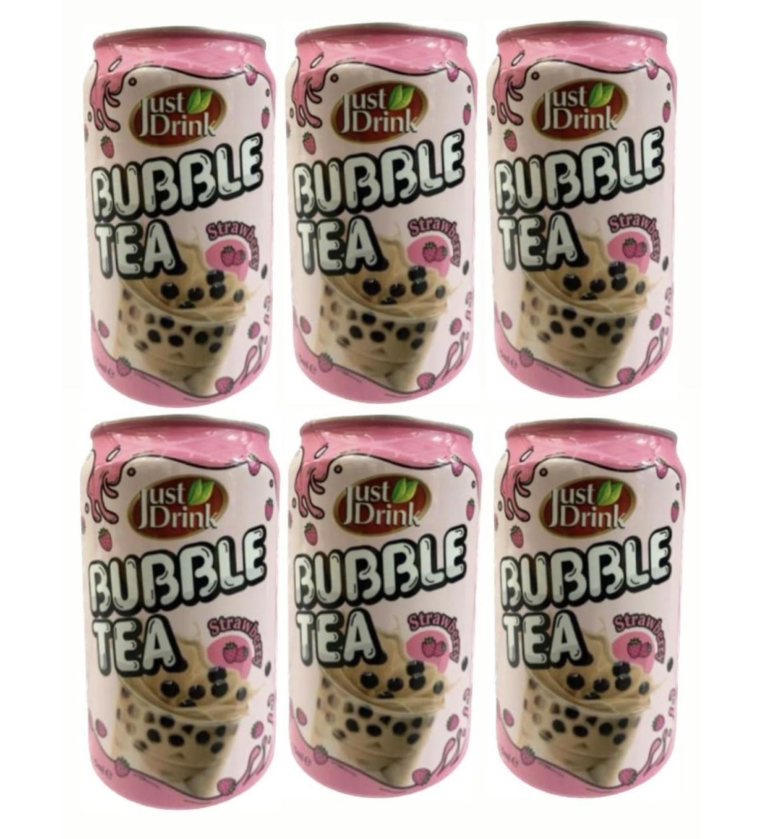 BUBBLE TEA Strawberry Flavour 315ml (Just Drink) (Pack of 6) - Buy Online on SooperMarket.com
