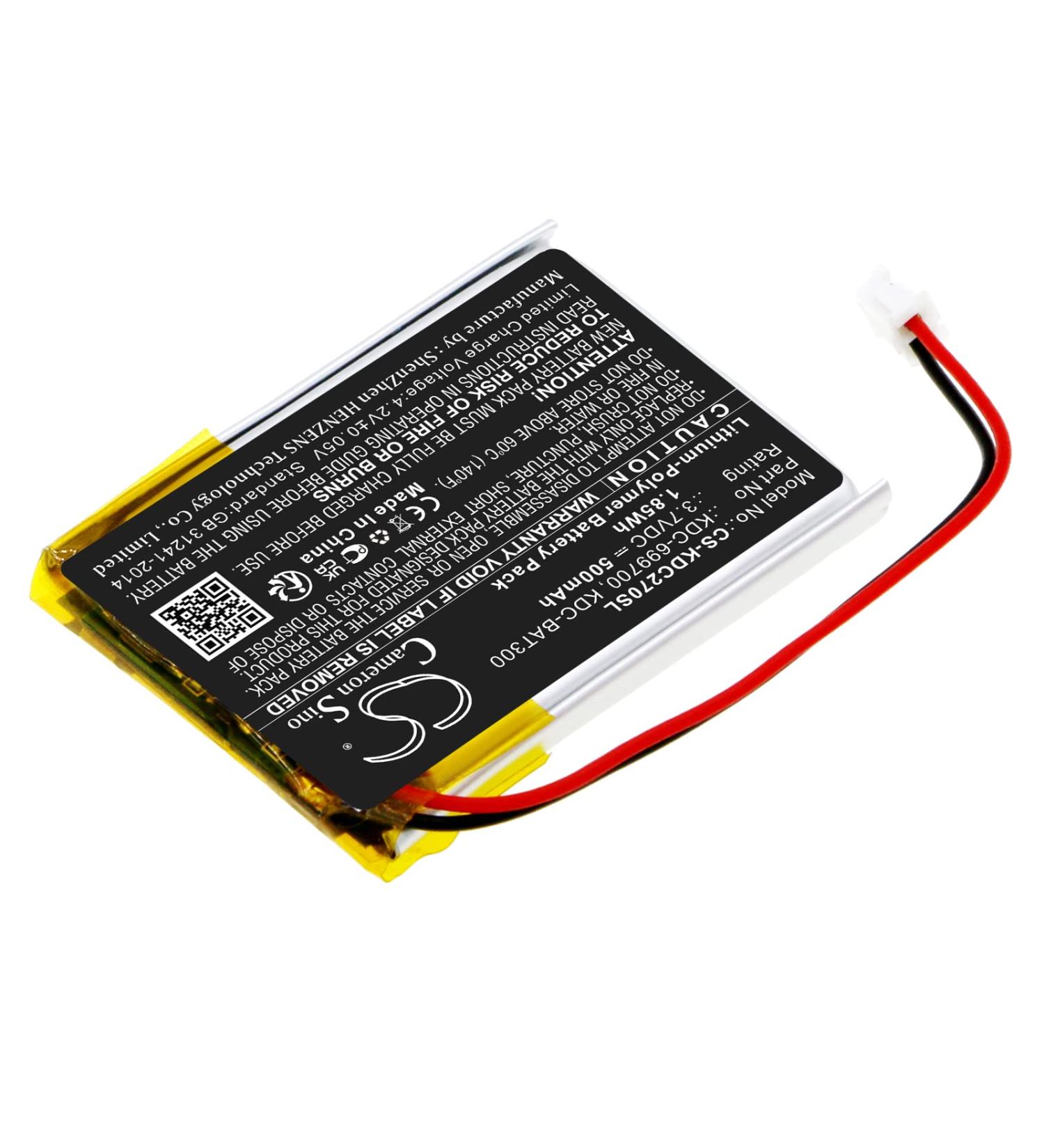 Replacement Battery for KOAMTAC KDC270 KDC280 KDC30 KDC300 - KDC-699700 KDC-BAT300 | 500mAh 3.7V - International Shipping Available - Buy Online on SooperMarket.com