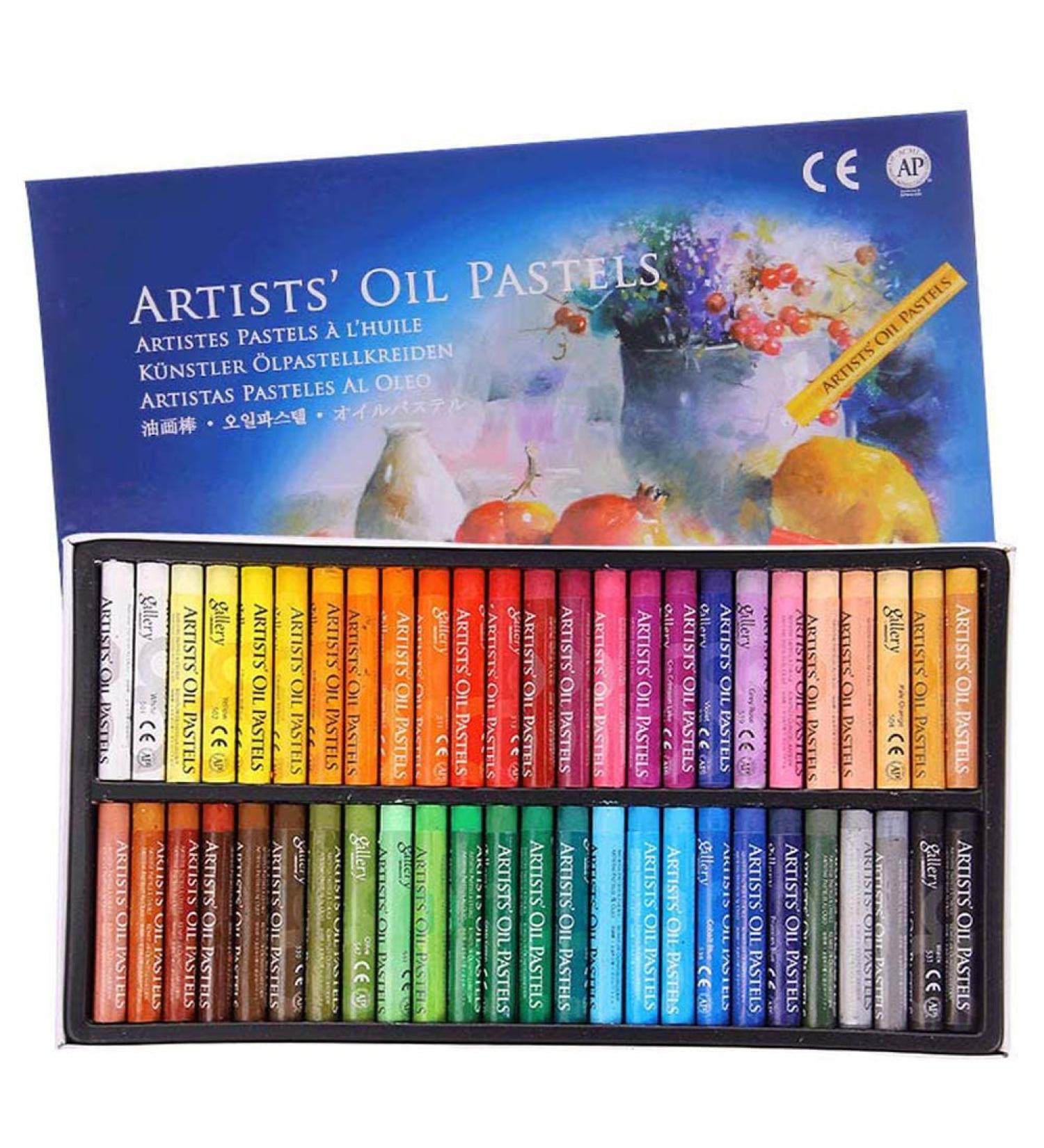 Professional Oil Pastel Set - 50 Vibrant Colors for Artists, Students & Beginners - Buy Online on SooperMarket.com