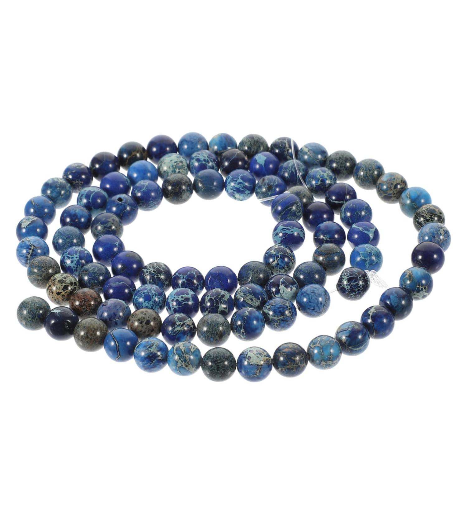 STOBOK 2Pcs stone bracelet Stone delicate delicate bracelet stone necklace bead accessories Bracelet beads wristband decorative bracelet Scattered beads decorate beading Blue 0.60X0.60X0.60CM - Buy Online on SooperMarket.com