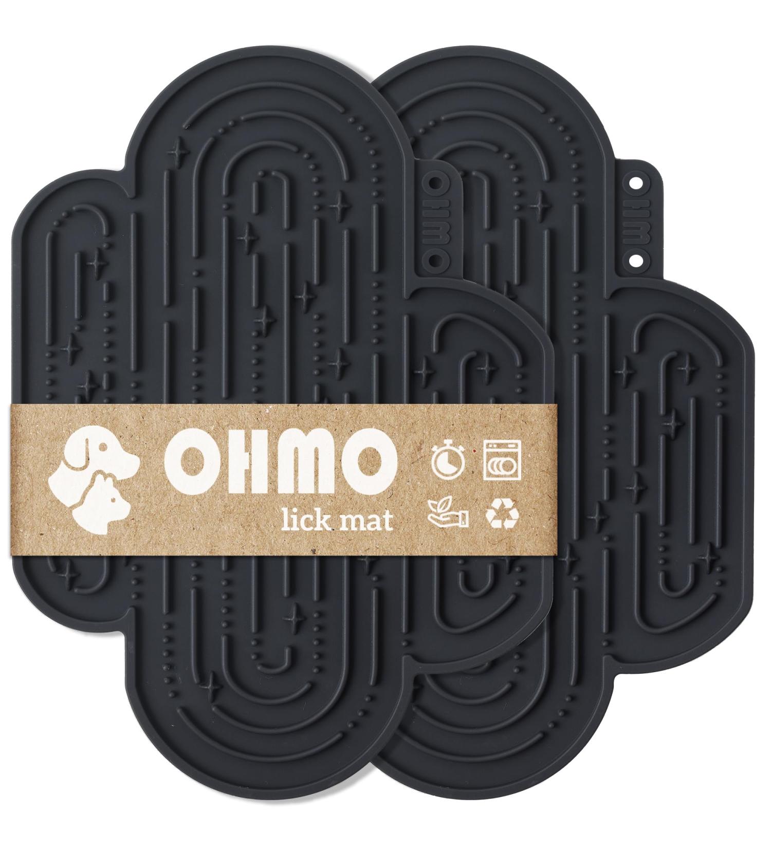 Ohmo Lick Mat for Dogs & Cats - Leak-Proof Silicone 2 Pack Cactus Design | Pet Anxiety Relief & Slow Feeding - Buy Online on SooperMarket.com