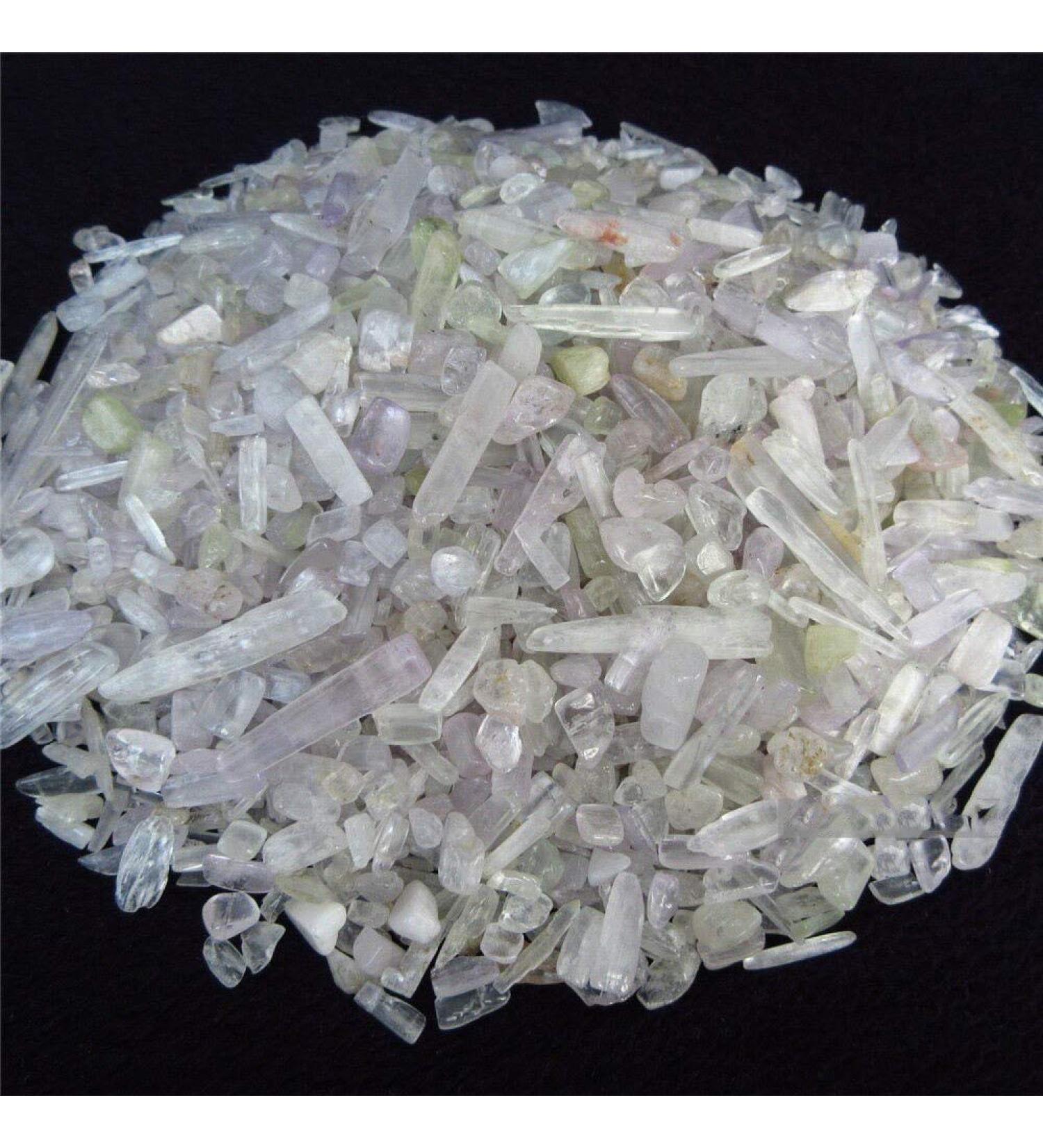 100g Natural Tumbled Kunzite Quartz Crystal Spodumene Bulk Stone Reiki - Buy Online on SooperMarket.com